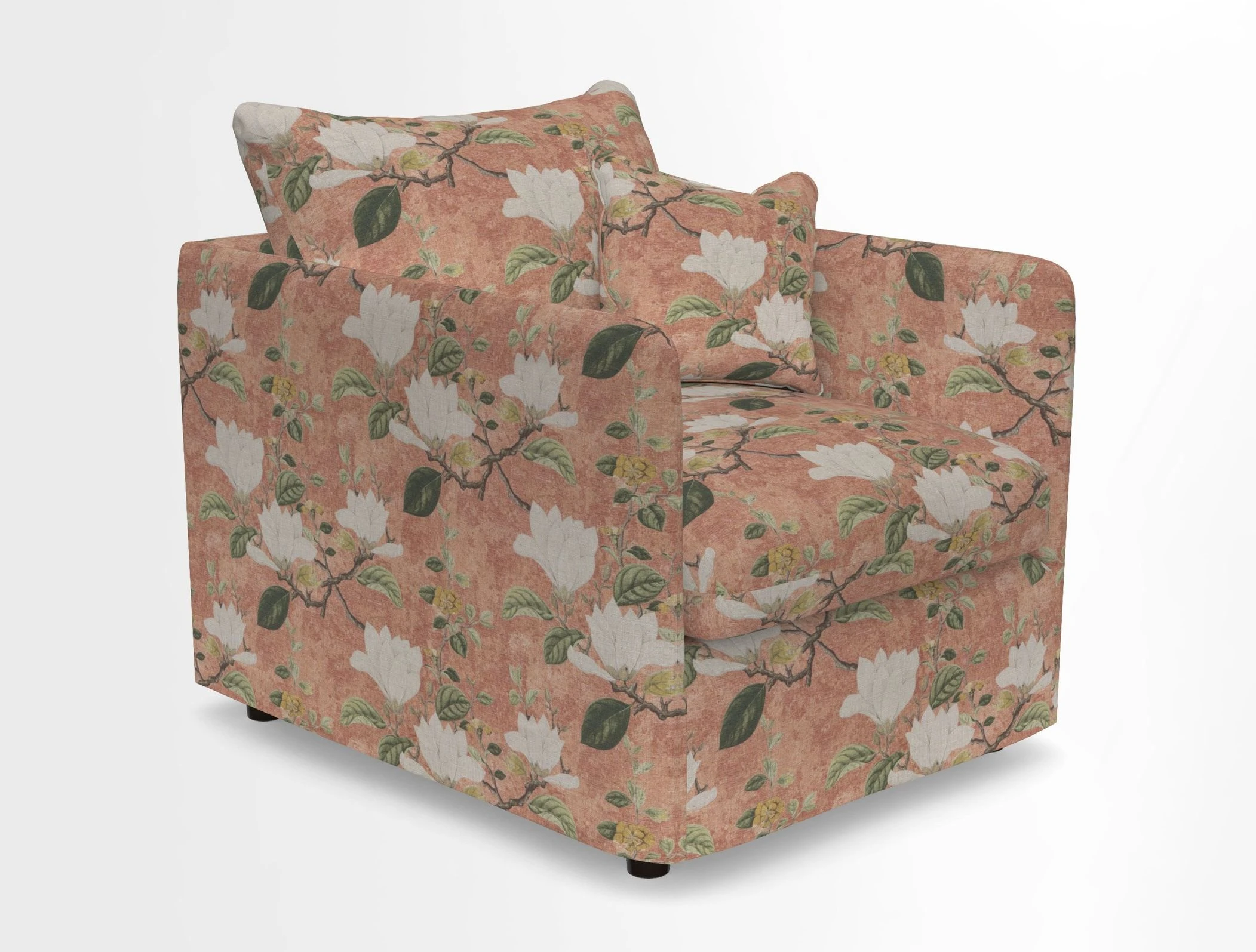 Madehurst Chair in Two Tone Plain Biscuit. Loose cover option available