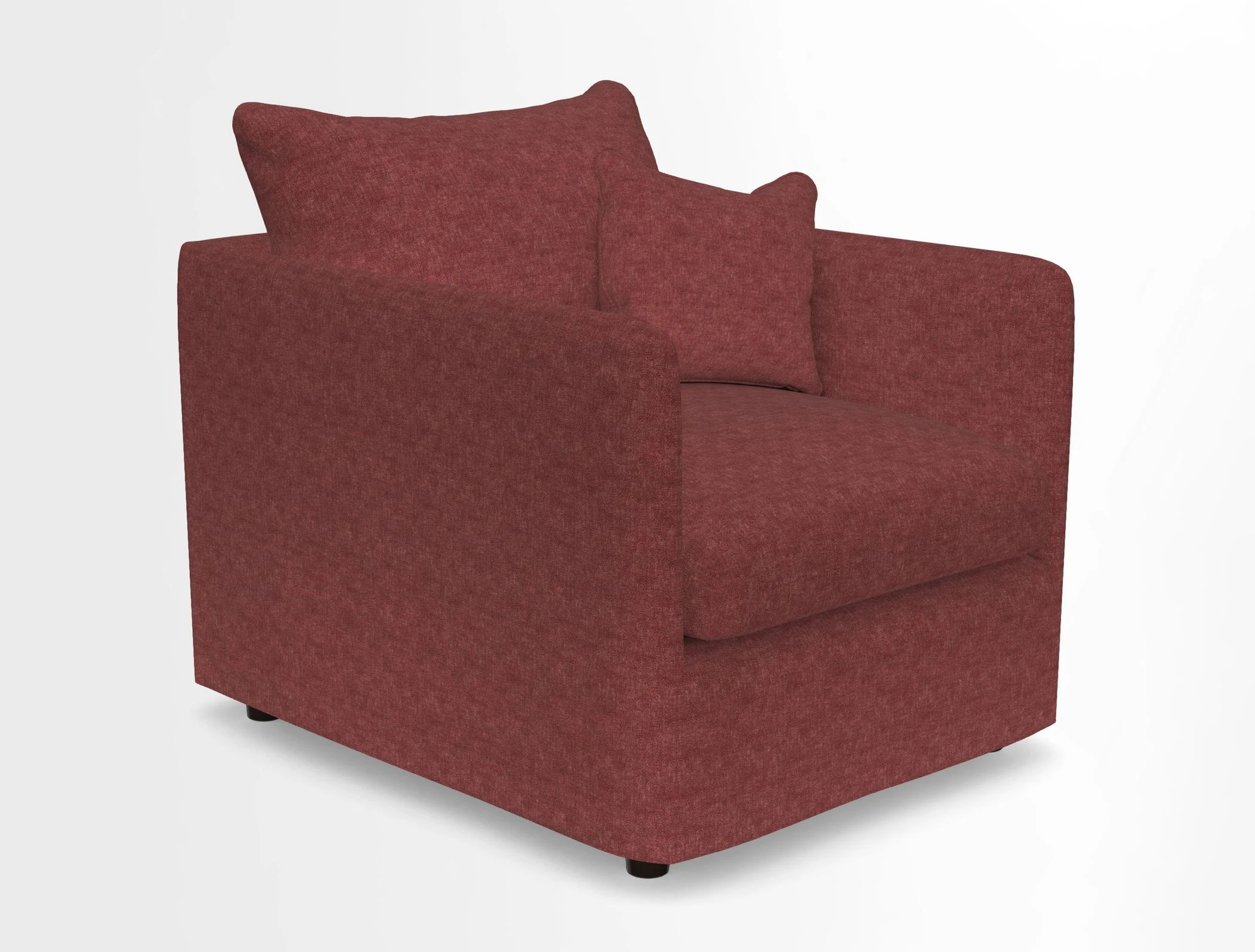 Madehurst Chair in Two Tone Plain Biscuit. Loose cover option available