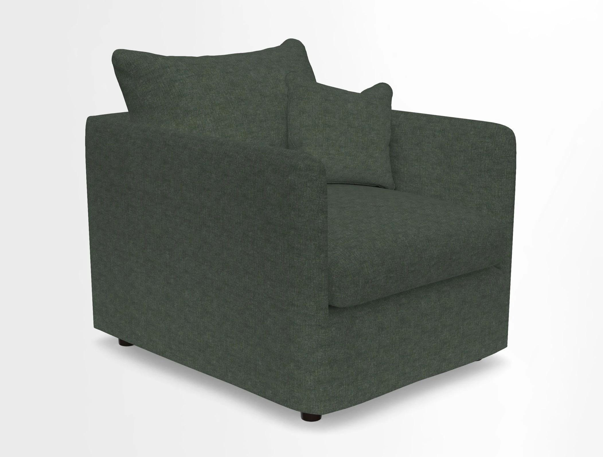 Madehurst Chair in Two Tone Plain Biscuit. Loose cover option available