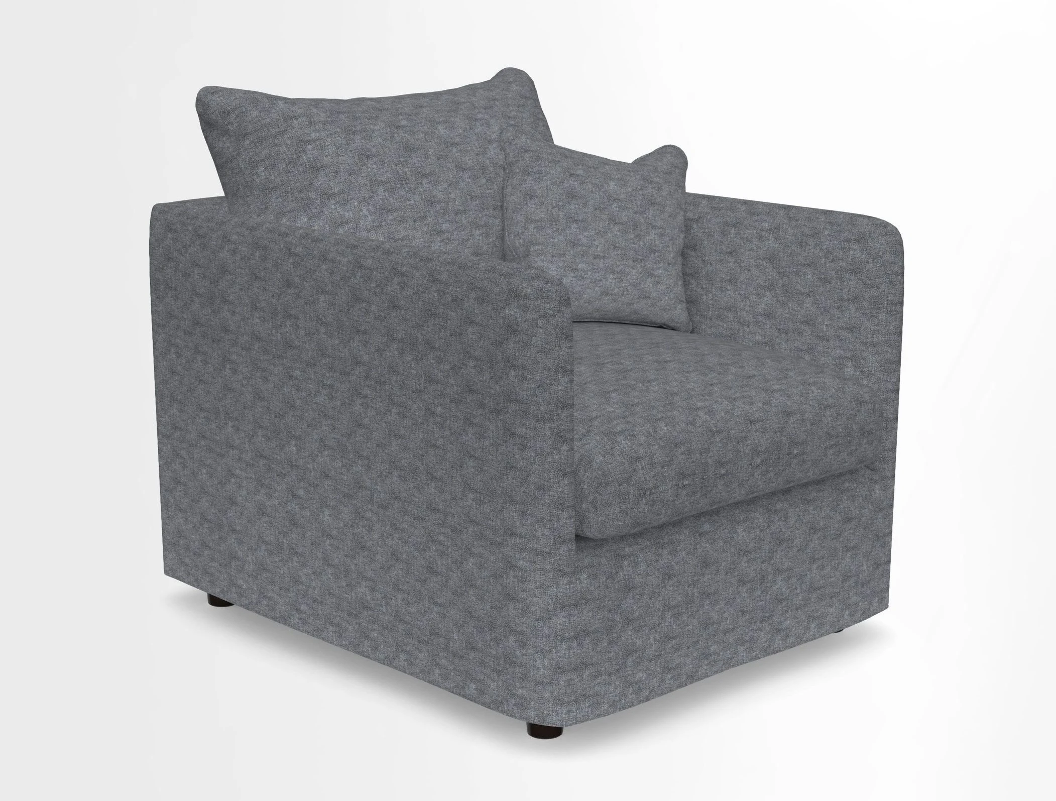 Madehurst Chair in Two Tone Plain Biscuit. Loose cover option available