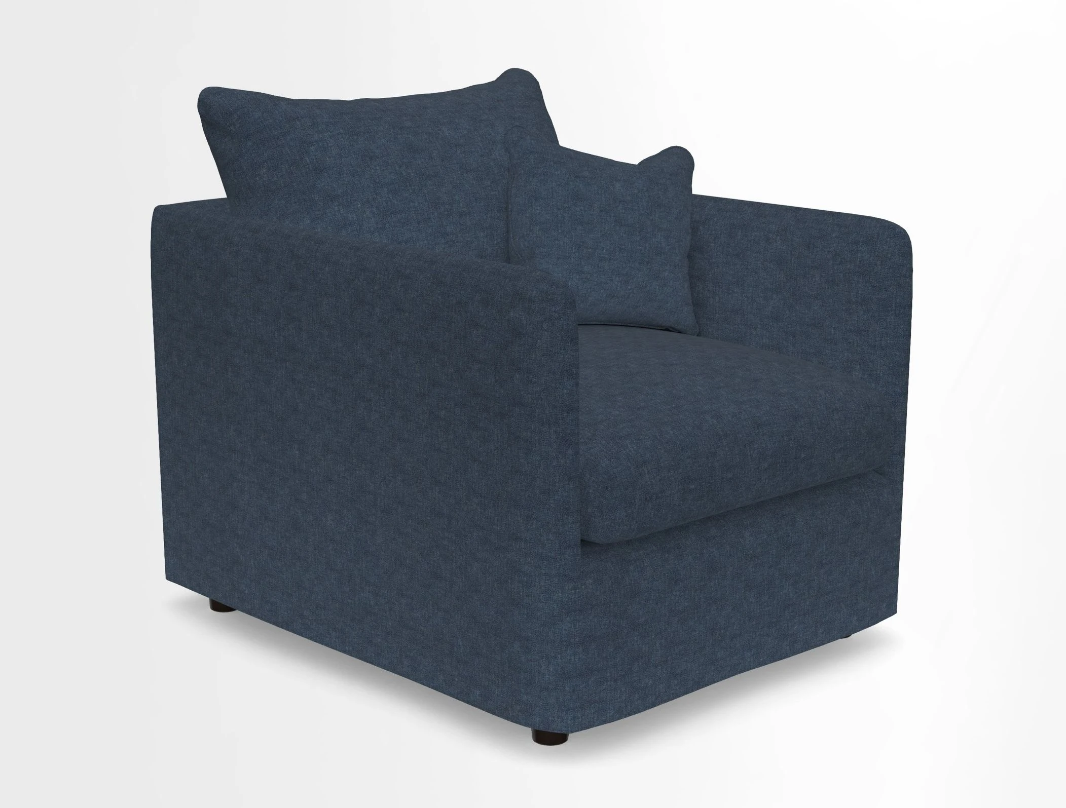 Madehurst Chair in Two Tone Plain Biscuit. Loose cover option available