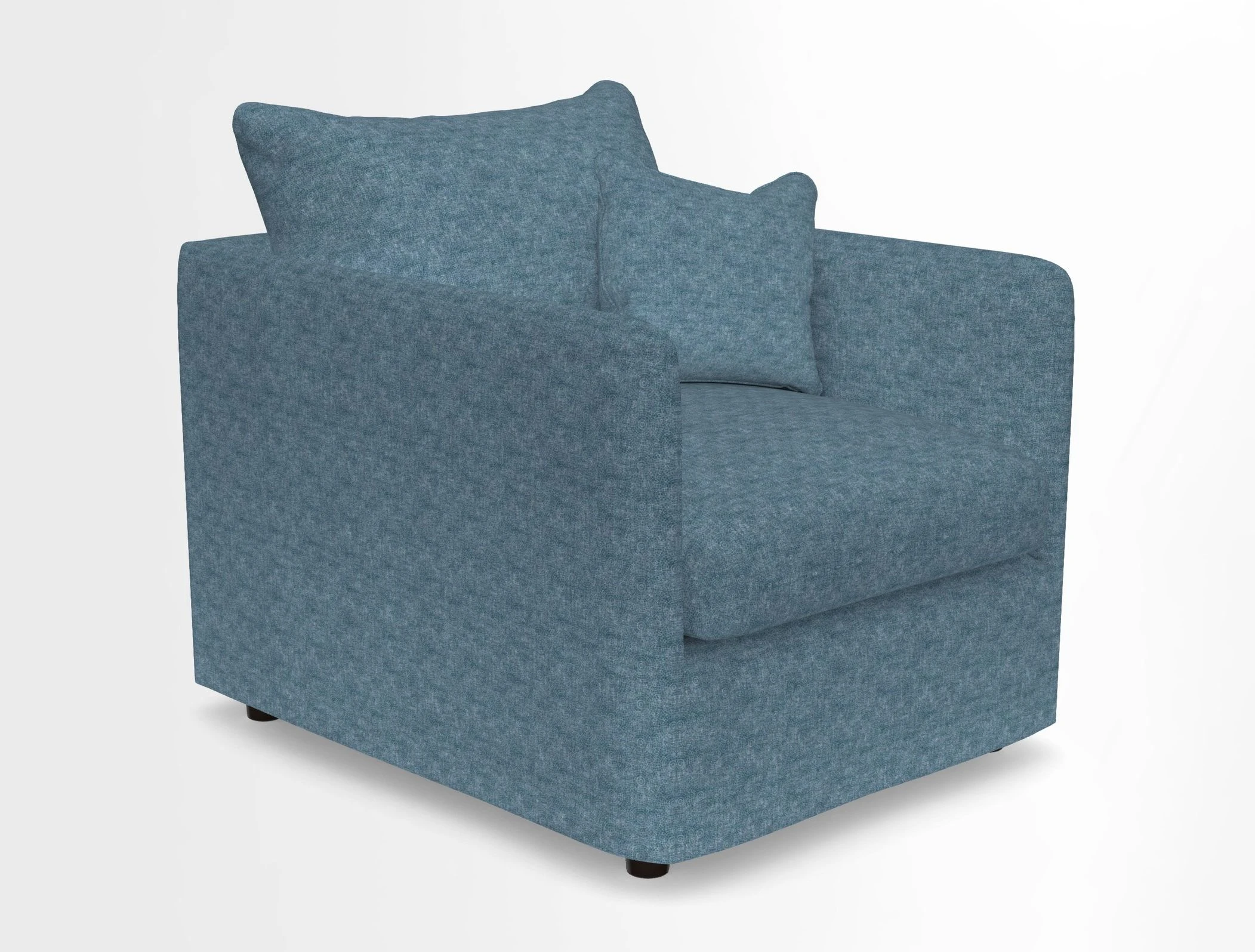 Madehurst Chair in Two Tone Plain Biscuit. Loose cover option available