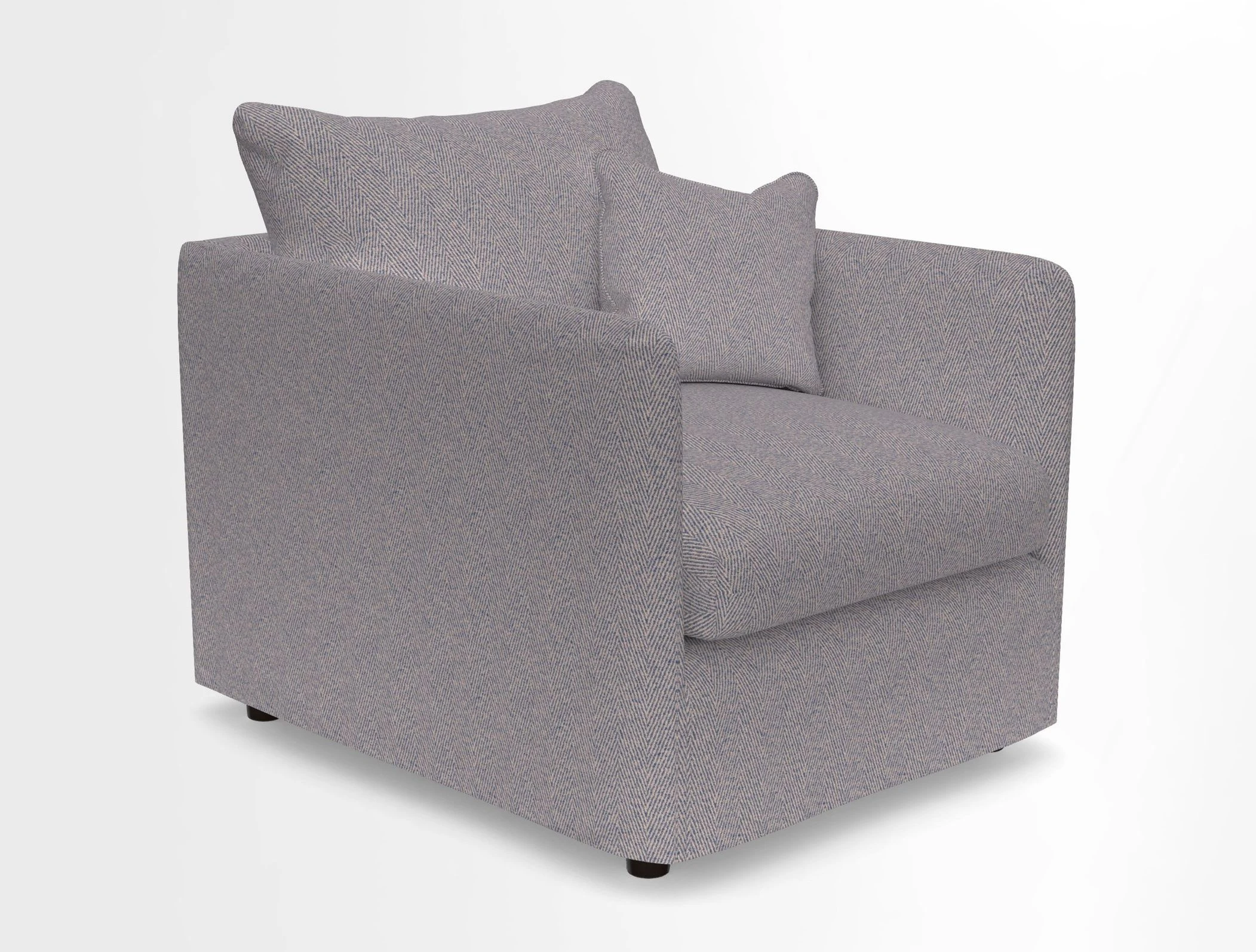Madehurst Chair in Two Tone Plain Biscuit. Loose cover option available