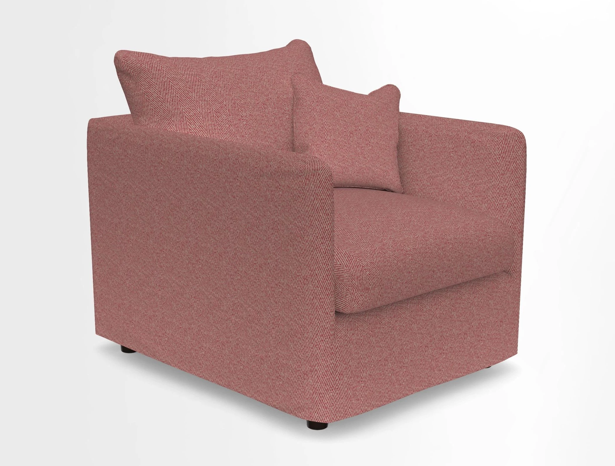 Madehurst Chair in Two Tone Plain Biscuit. Loose cover option available