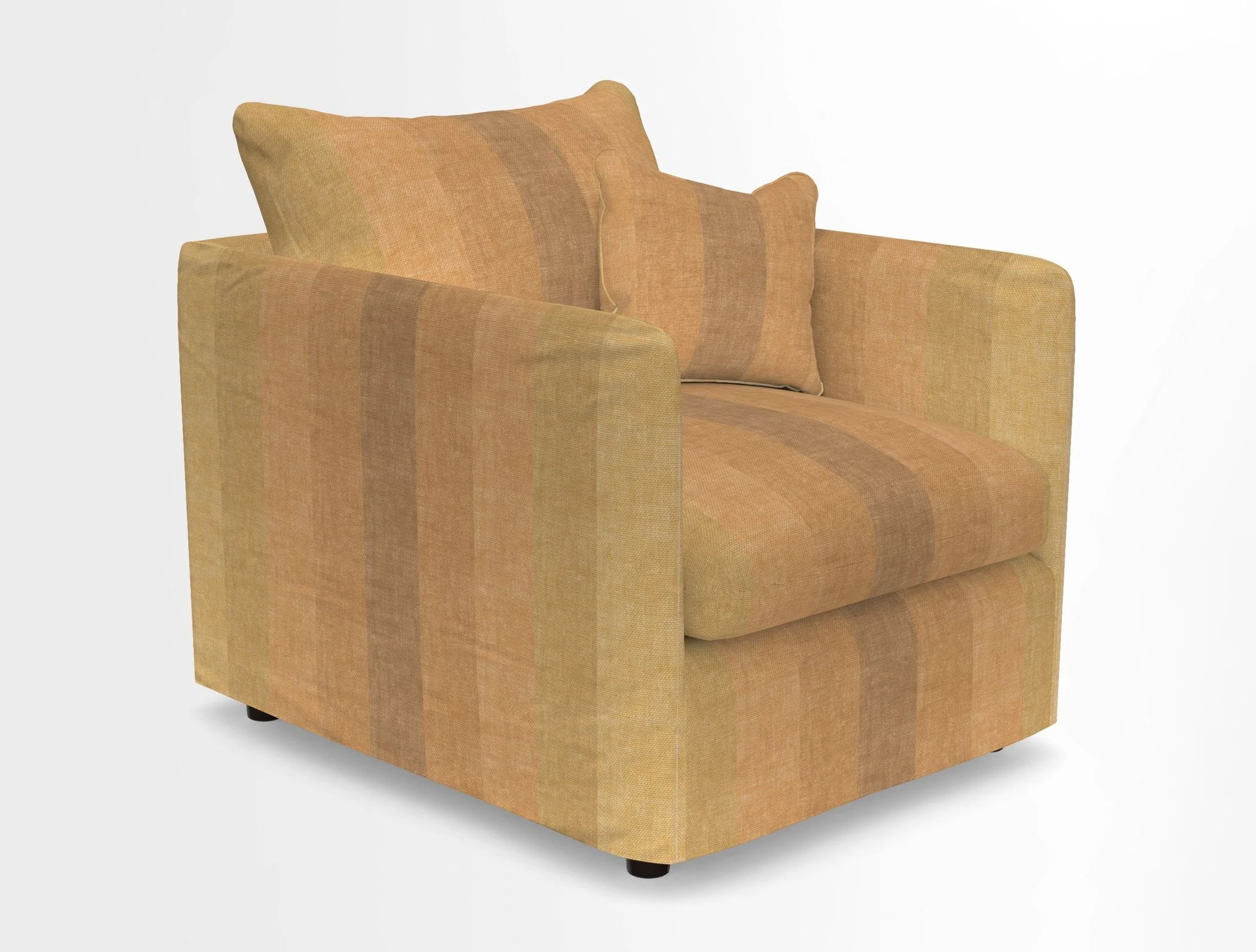 Madehurst Chair in Two Tone Plain Biscuit. Loose cover option available