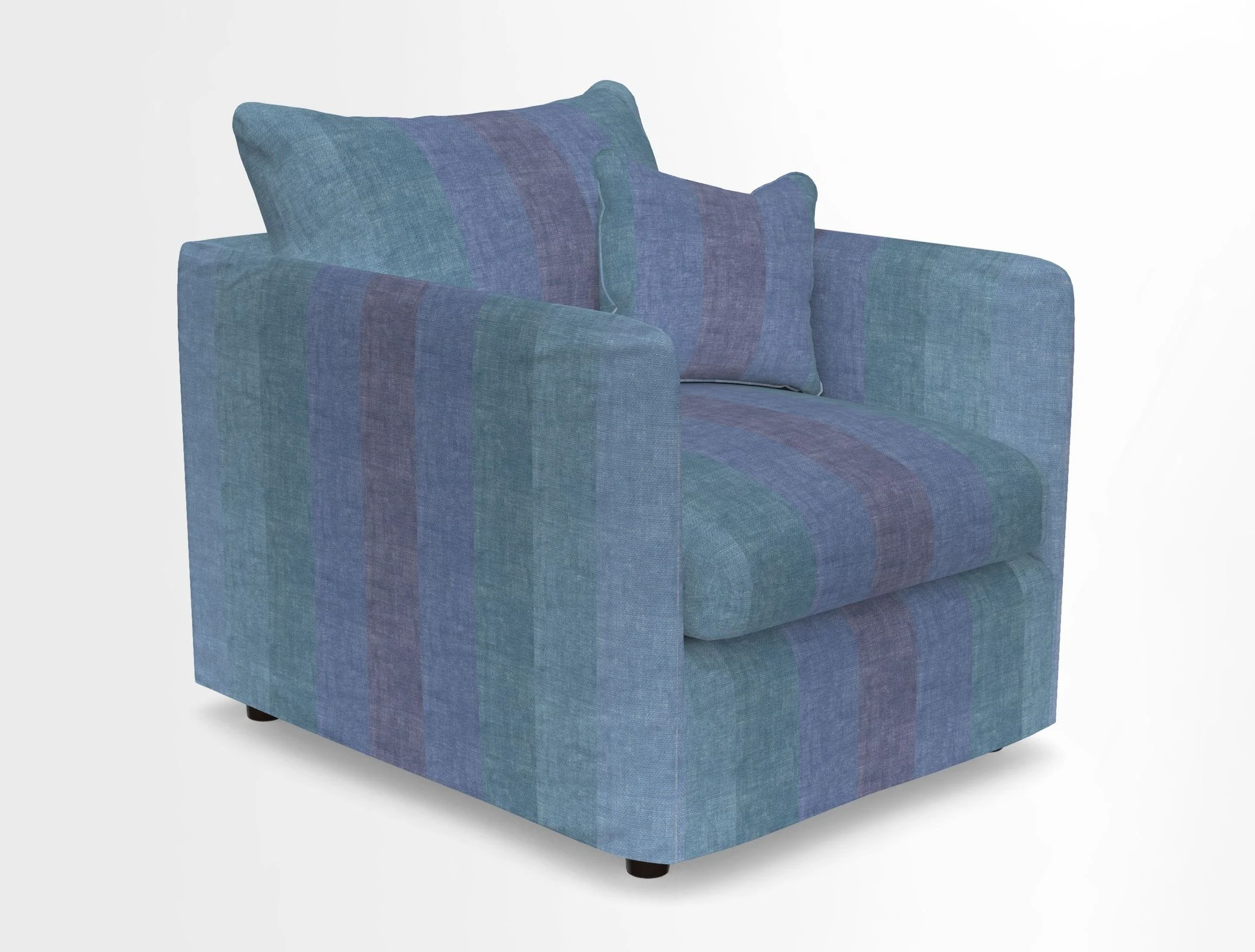 Madehurst Chair in Two Tone Plain Biscuit. Loose cover option available
