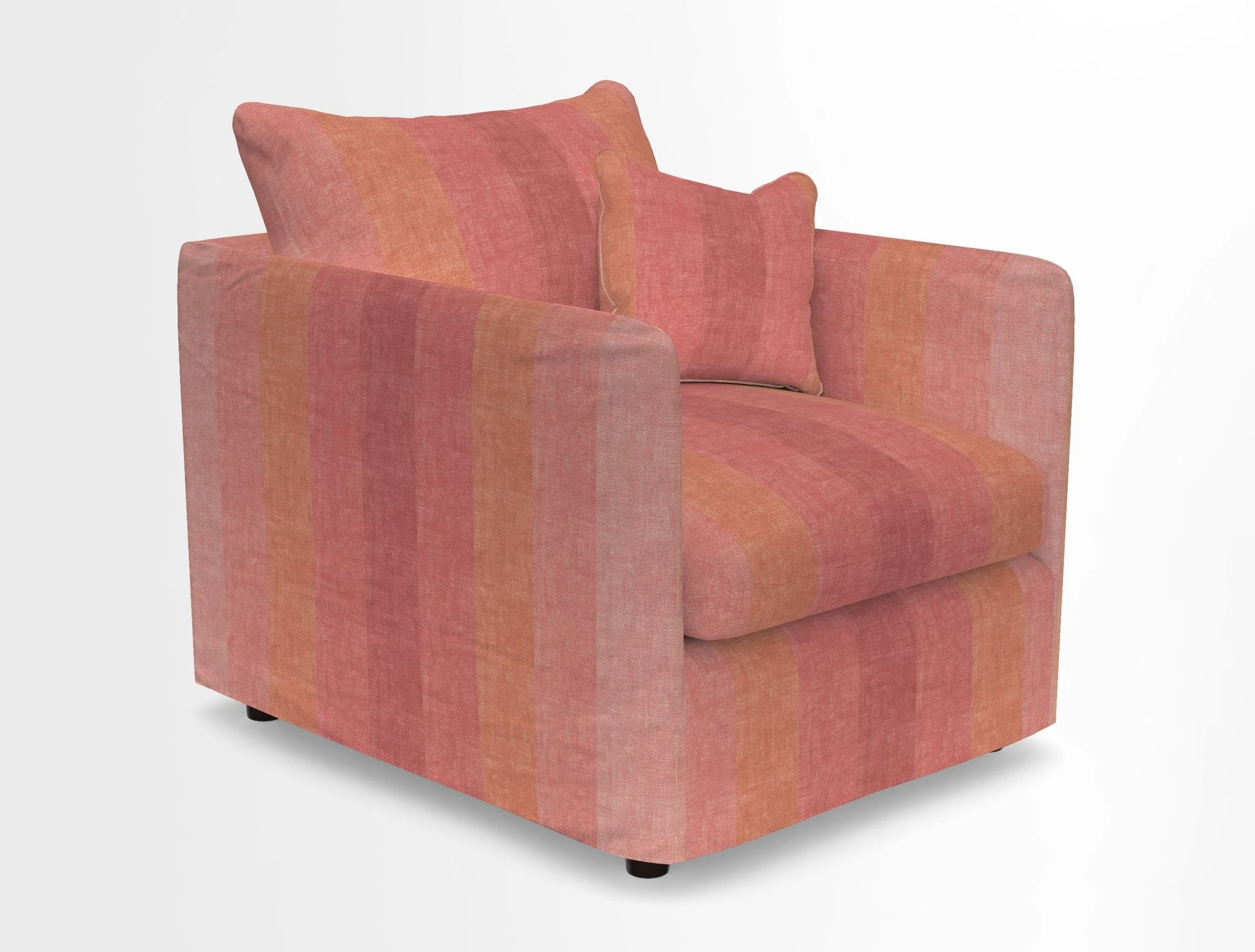 Madehurst Chair in Two Tone Plain Biscuit. Loose cover option available
