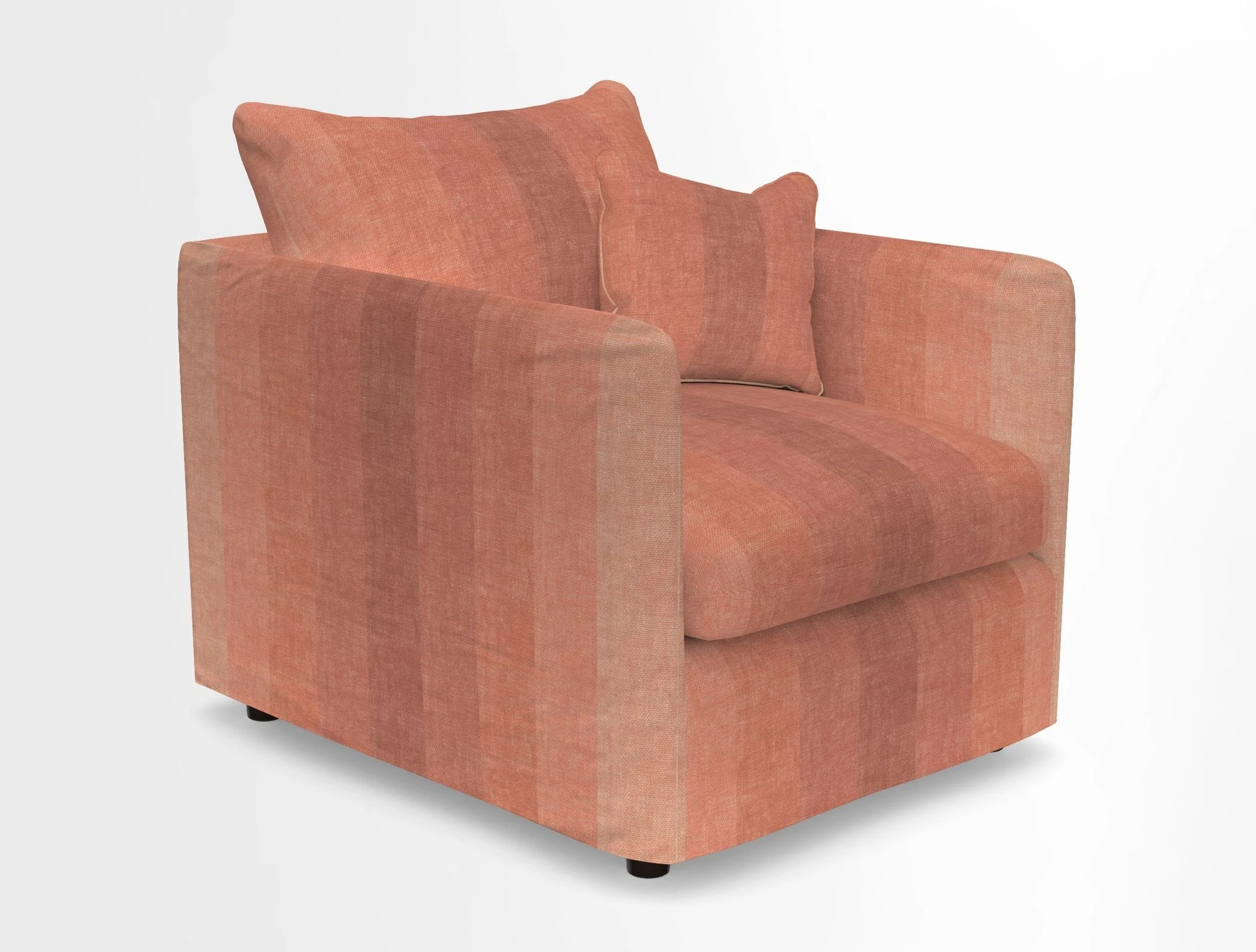 Madehurst Chair in Two Tone Plain Biscuit. Loose cover option available
