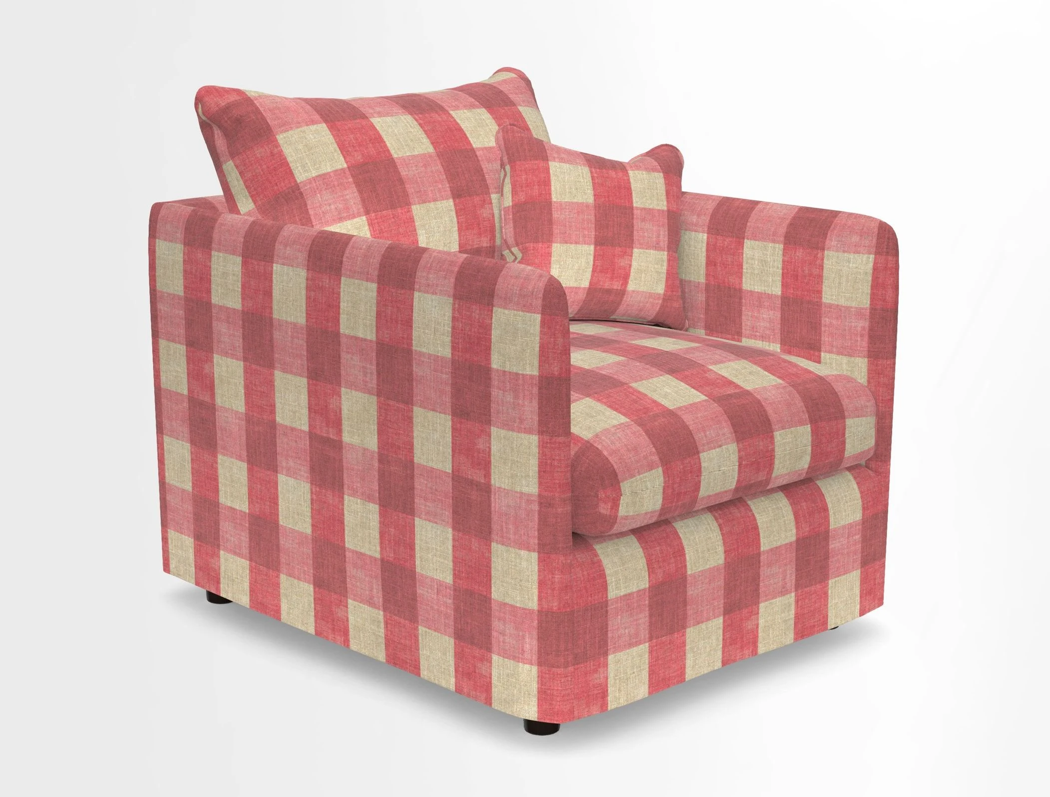 Madehurst Chair in Two Tone Plain Biscuit. Loose cover option available