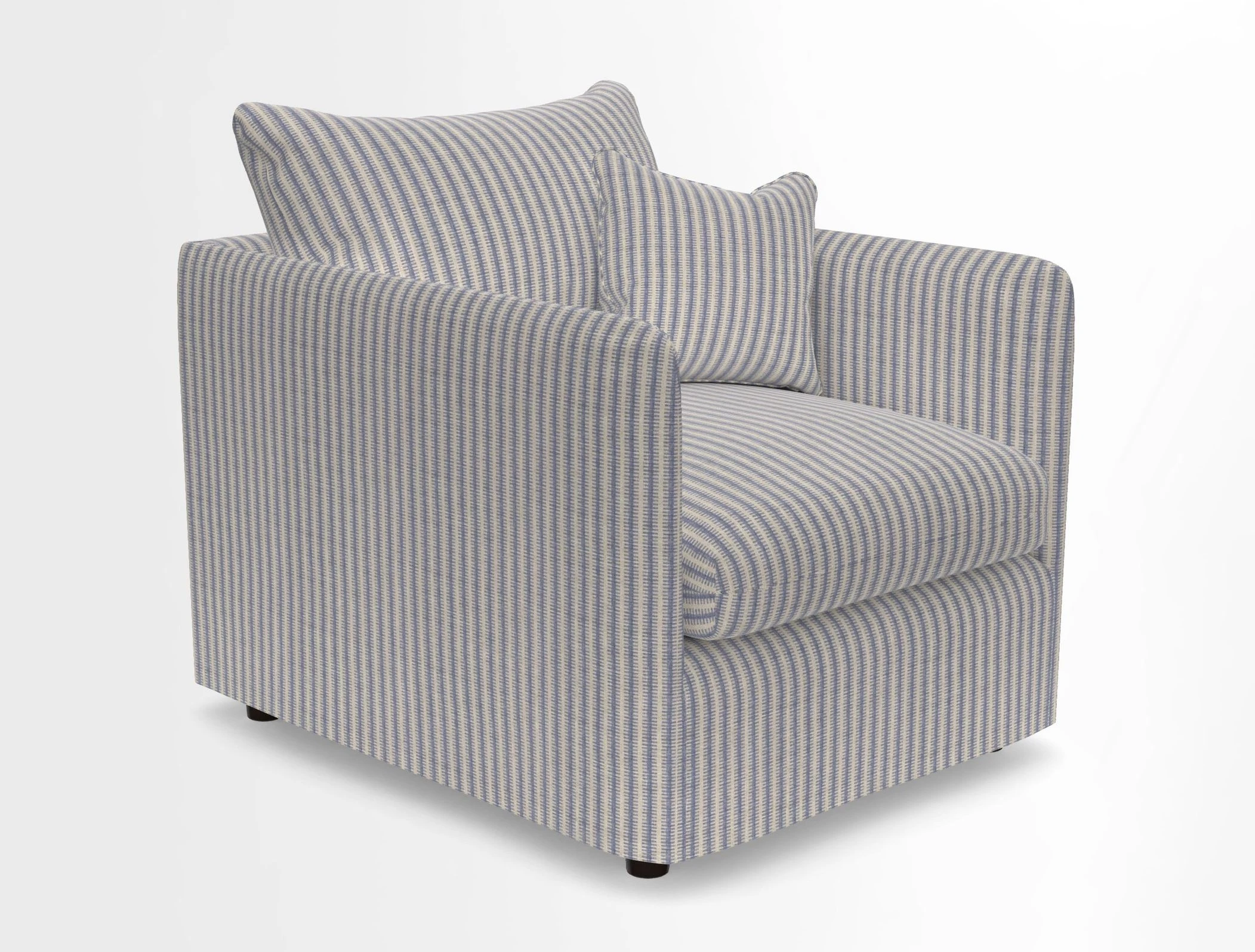 Madehurst Chair in Two Tone Plain Biscuit. Loose cover option available