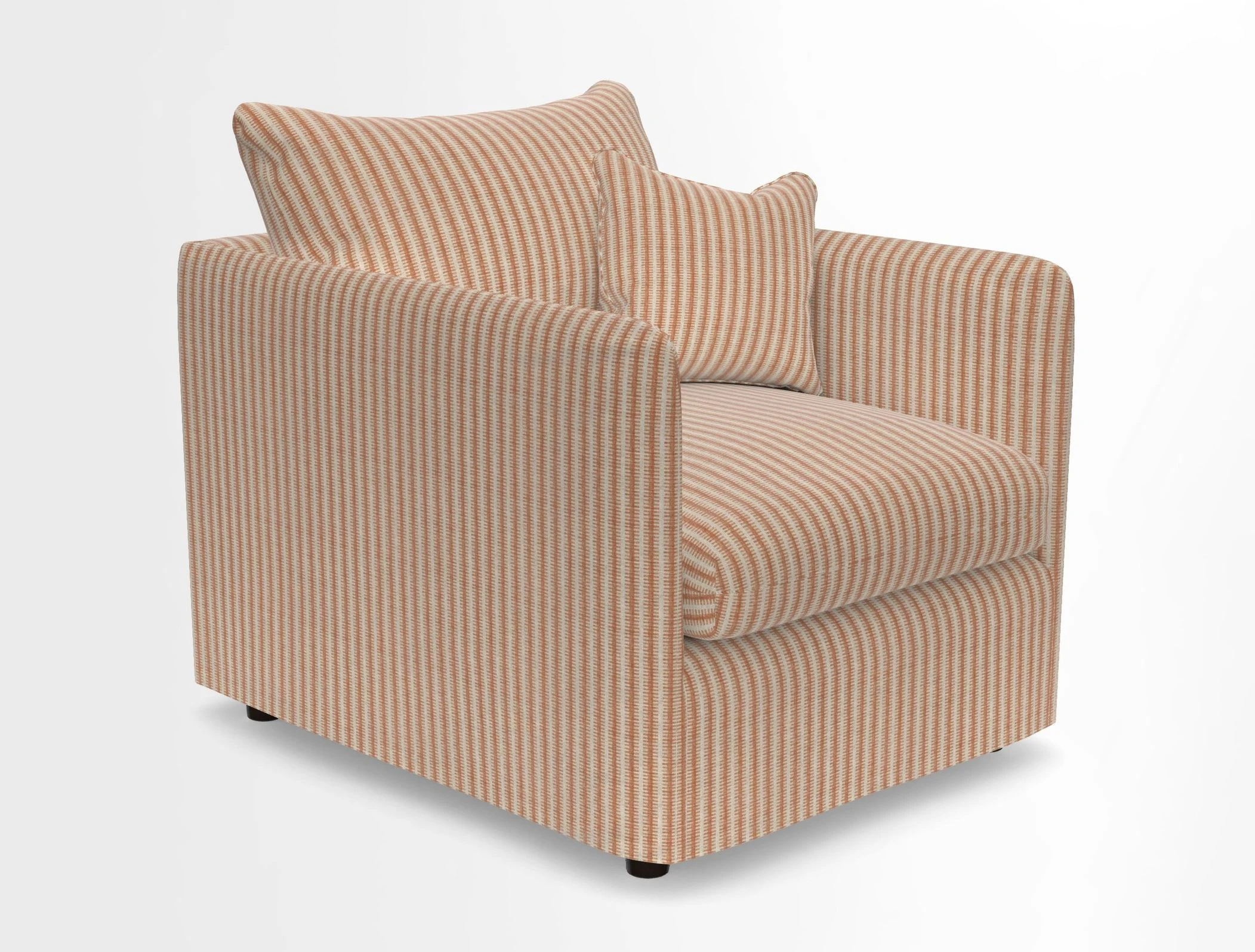 Madehurst Chair in Two Tone Plain Biscuit. Loose cover option available