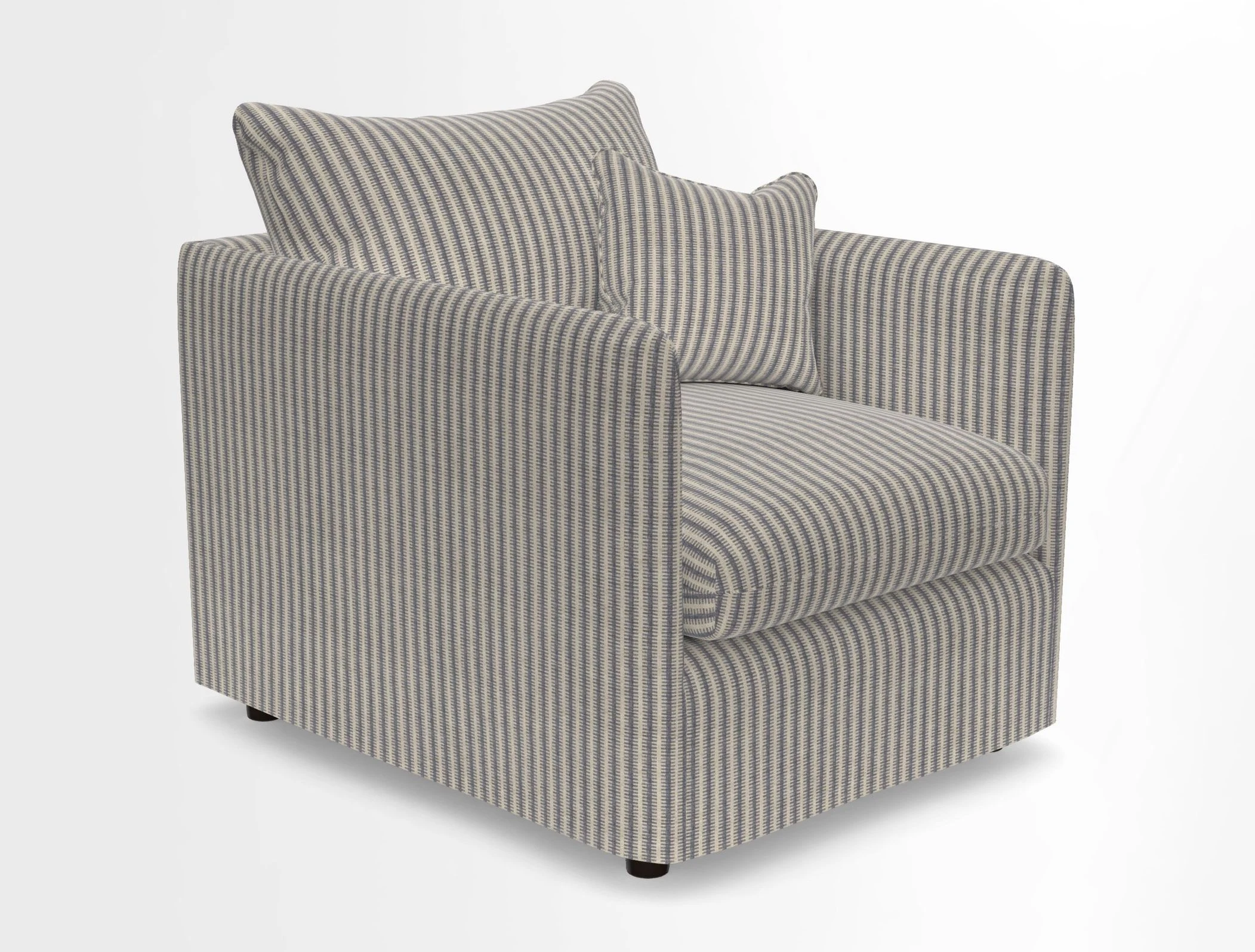 Madehurst Chair in Two Tone Plain Biscuit. Loose cover option available