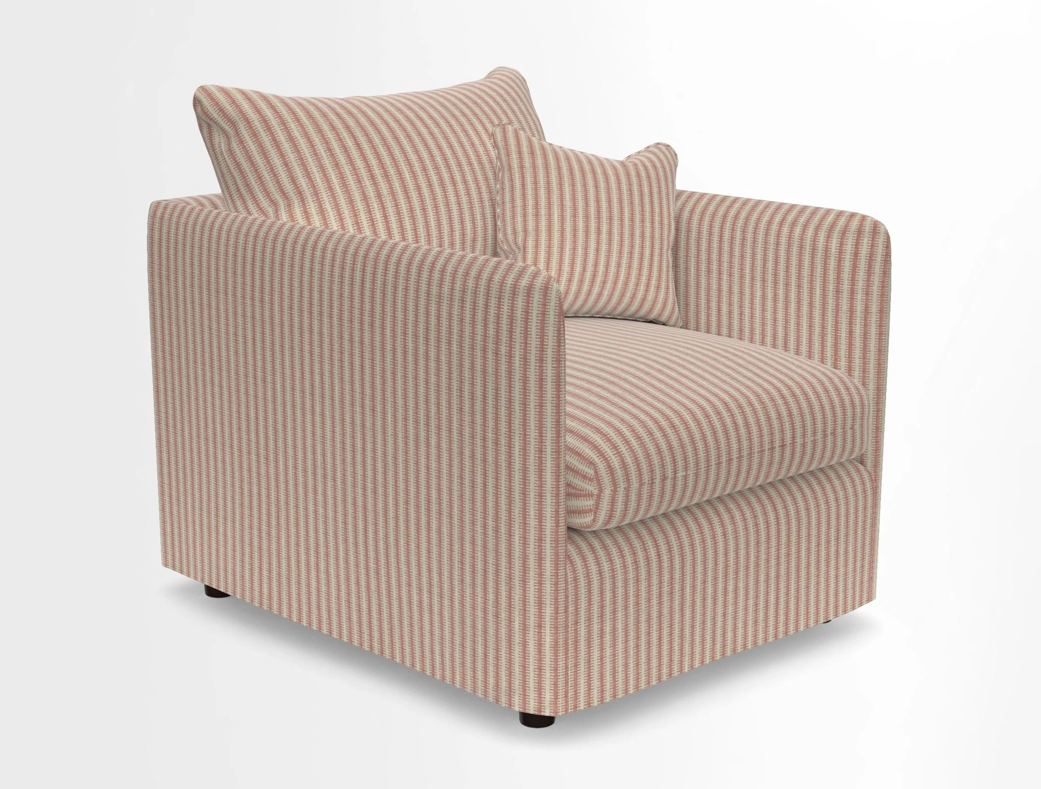 Madehurst Chair in Two Tone Plain Biscuit. Loose cover option available