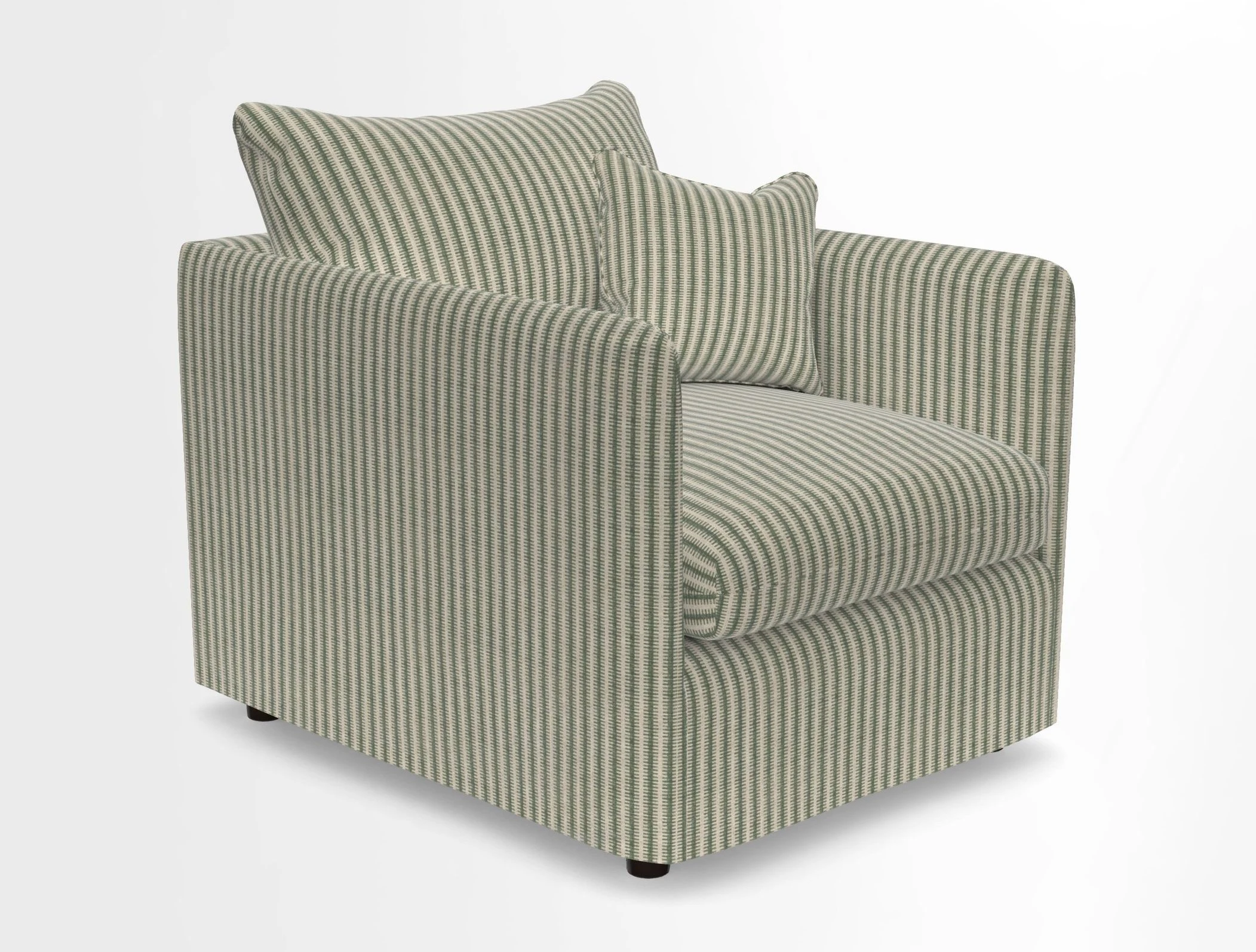 Madehurst Chair in Two Tone Plain Biscuit. Loose cover option available