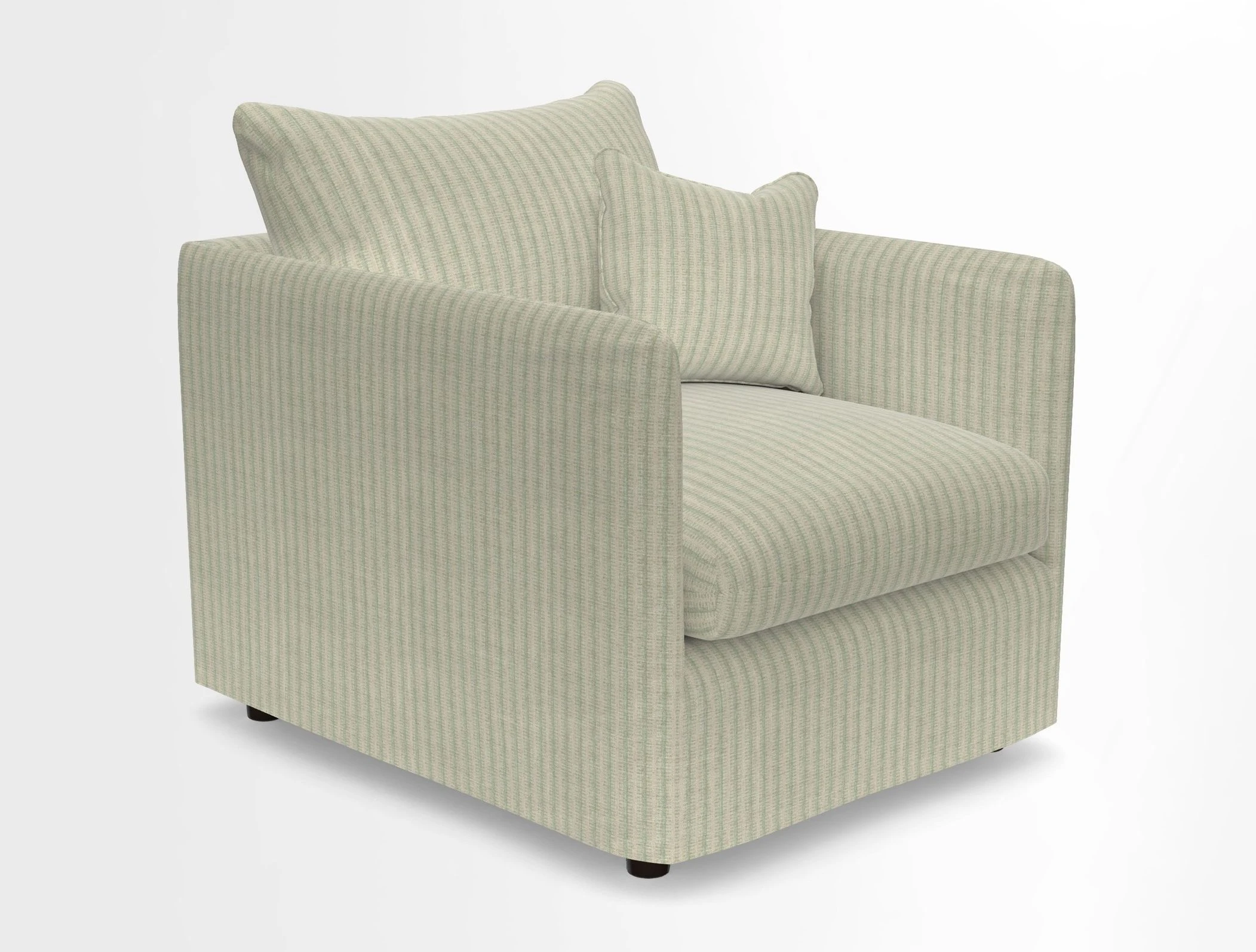 Madehurst Chair in Two Tone Plain Biscuit. Loose cover option available