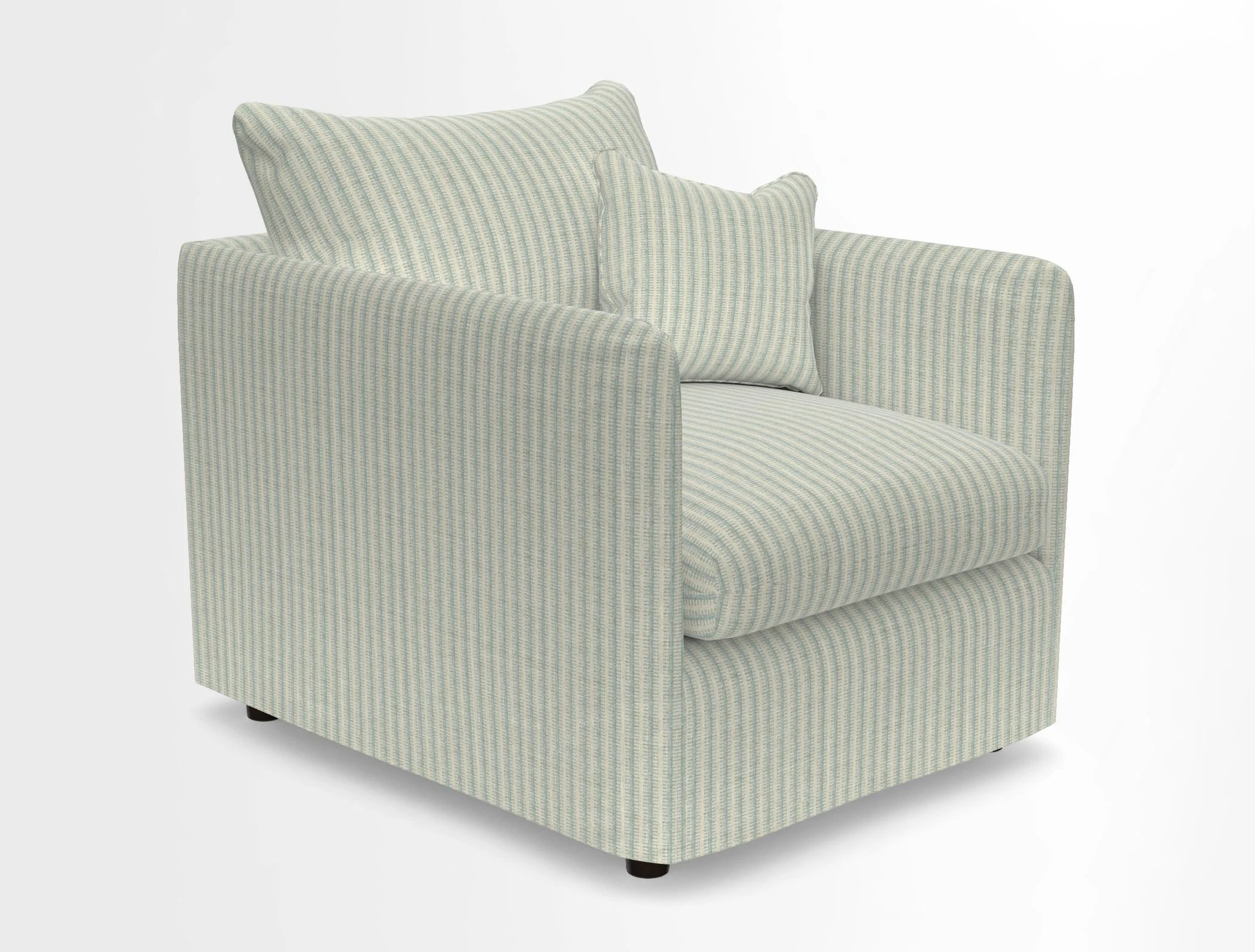 Madehurst Chair in Two Tone Plain Biscuit. Loose cover option available