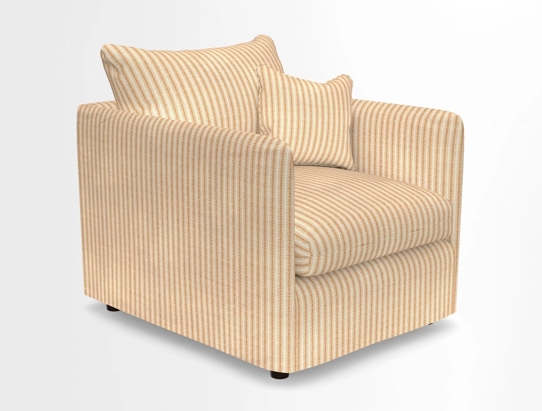 Madehurst Chair in Two Tone Plain Biscuit. Loose cover option available