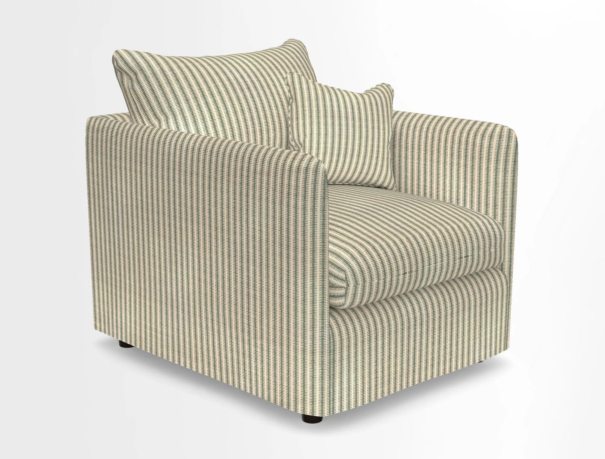 Madehurst Chair in Two Tone Plain Biscuit. Loose cover option available