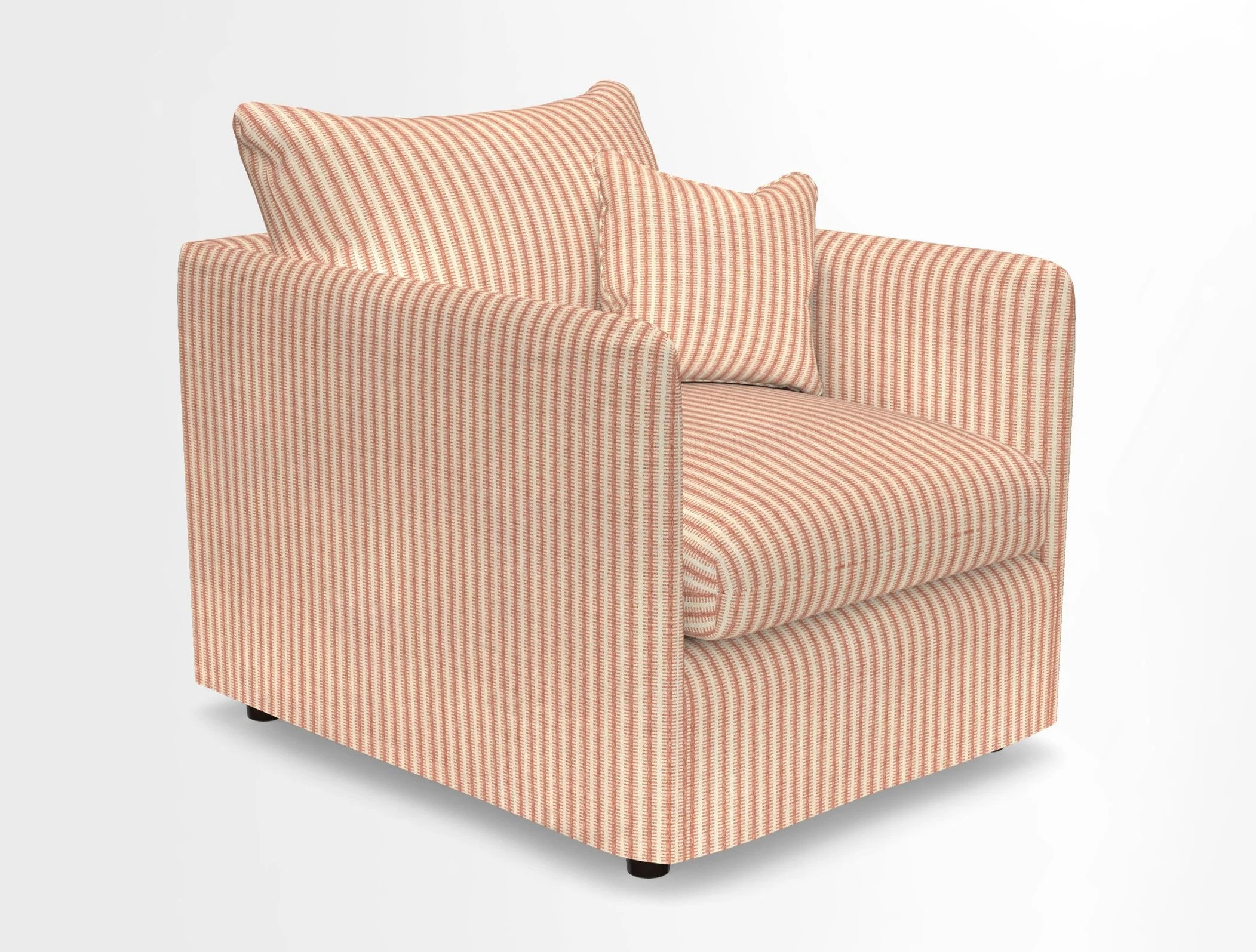 Madehurst Chair in Two Tone Plain Biscuit. Loose cover option available