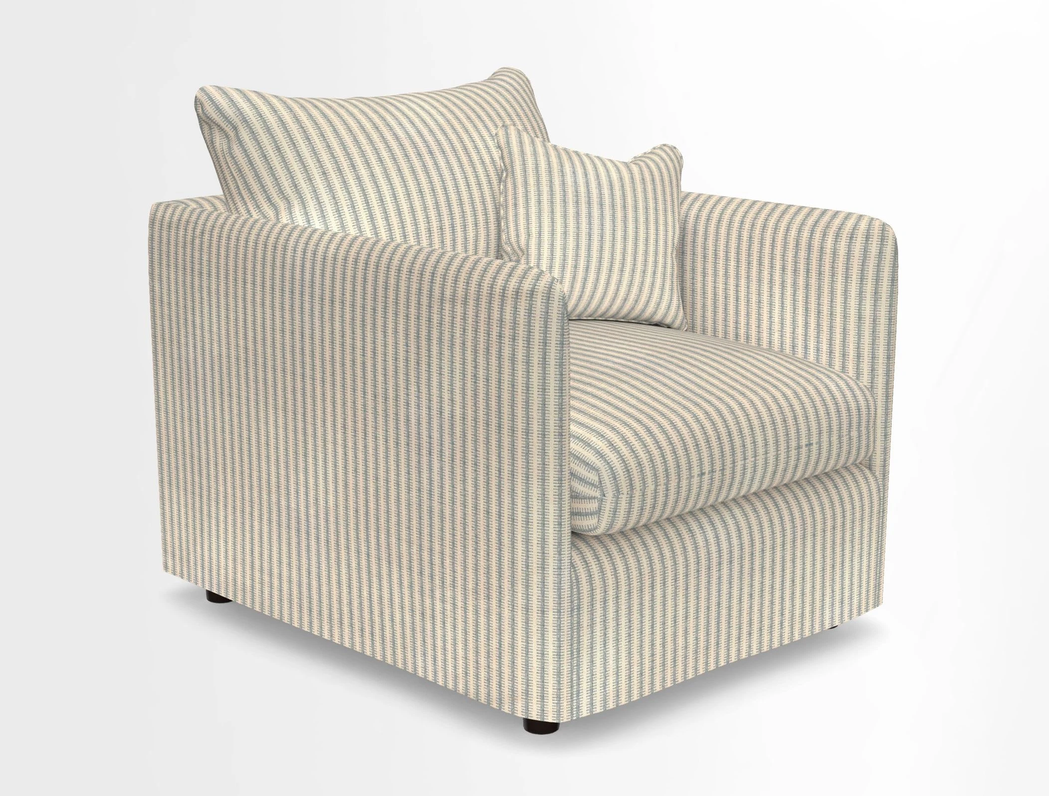Madehurst Chair in Two Tone Plain Biscuit. Loose cover option available
