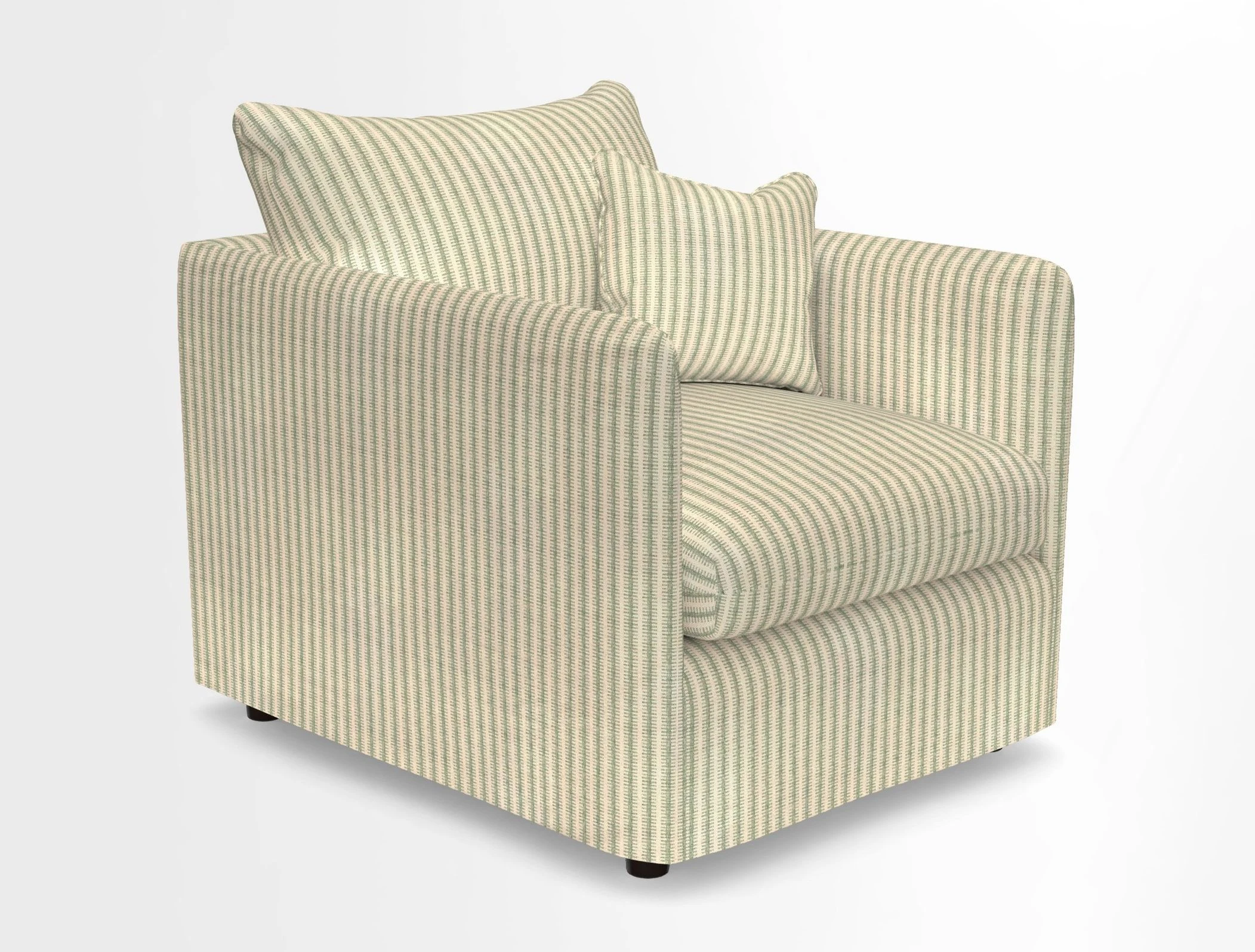 Madehurst Chair in Two Tone Plain Biscuit. Loose cover option available