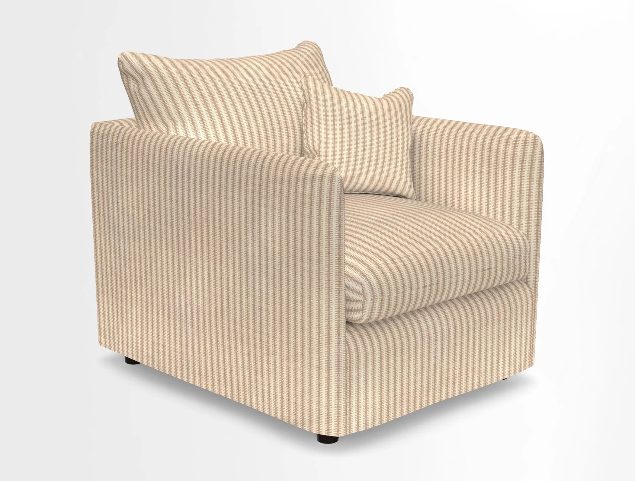 Madehurst Chair in Two Tone Plain Biscuit. Loose cover option available