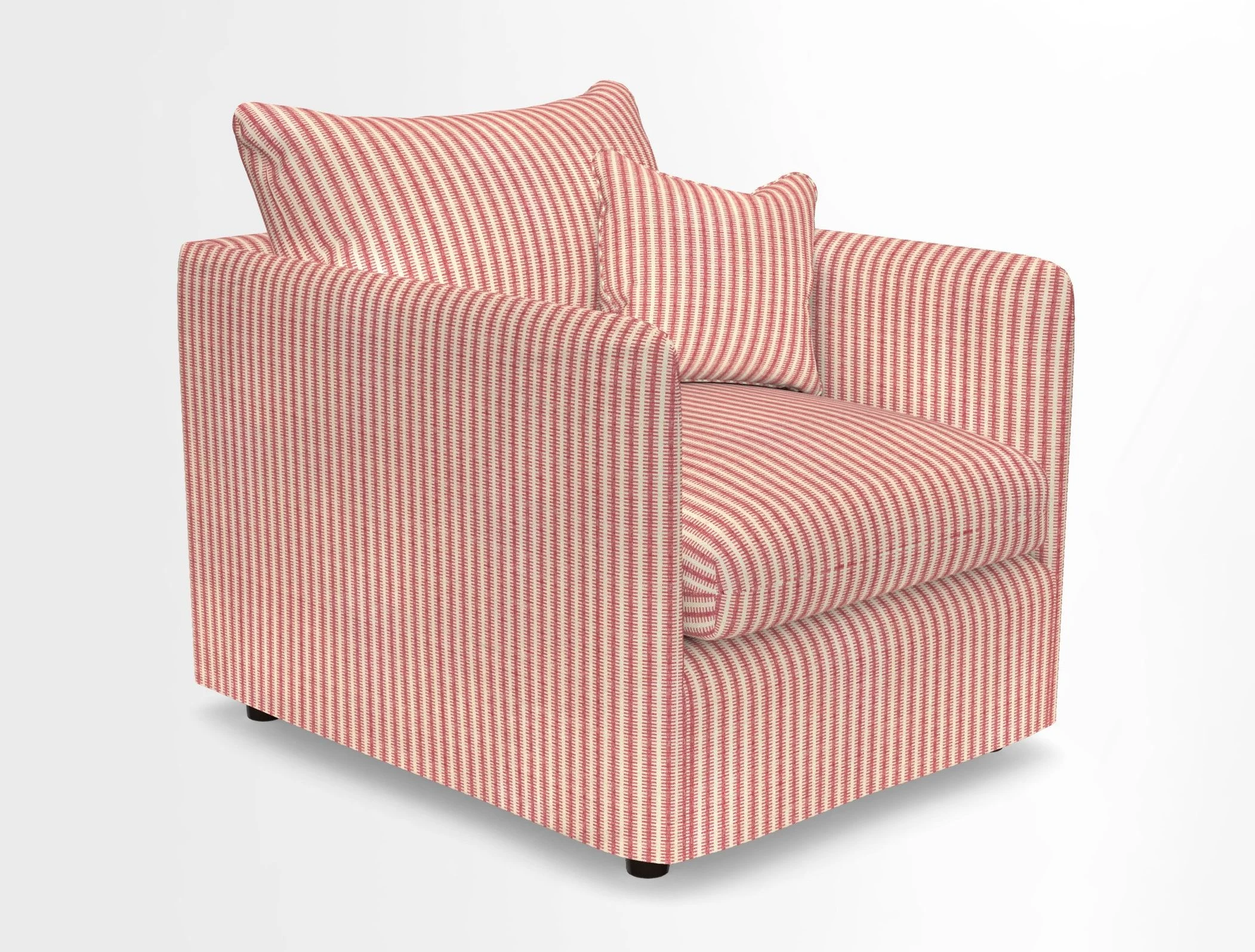 Madehurst Chair in Two Tone Plain Biscuit. Loose cover option available