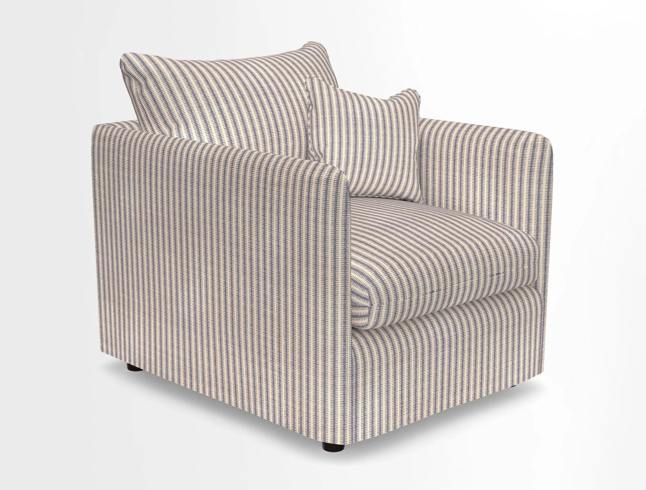 Madehurst Chair in Two Tone Plain Biscuit. Loose cover option available