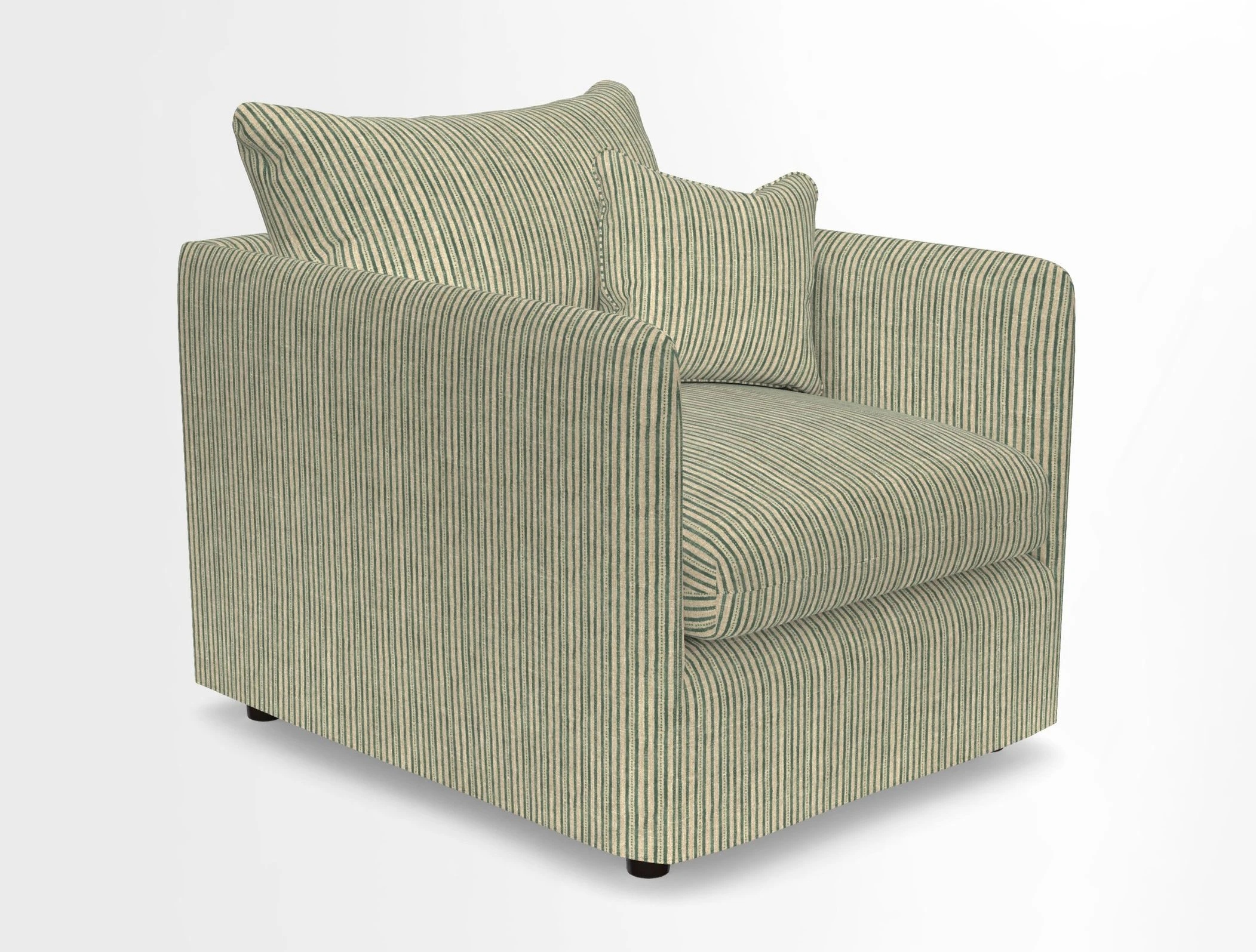 Madehurst Chair in Two Tone Plain Biscuit. Loose cover option available