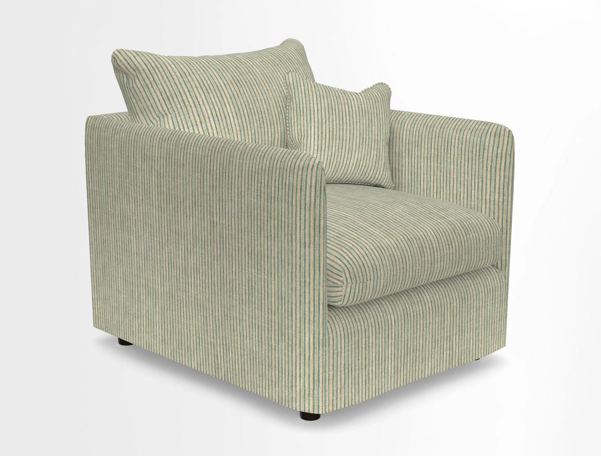 Madehurst Chair in Two Tone Plain Biscuit. Loose cover option available