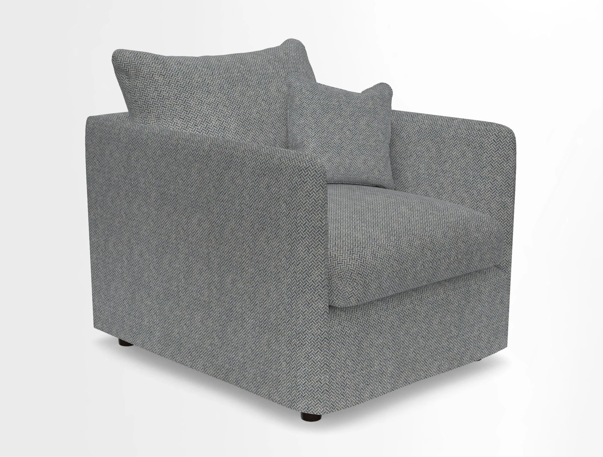 Madehurst Chair in Two Tone Plain Biscuit. Loose cover option available