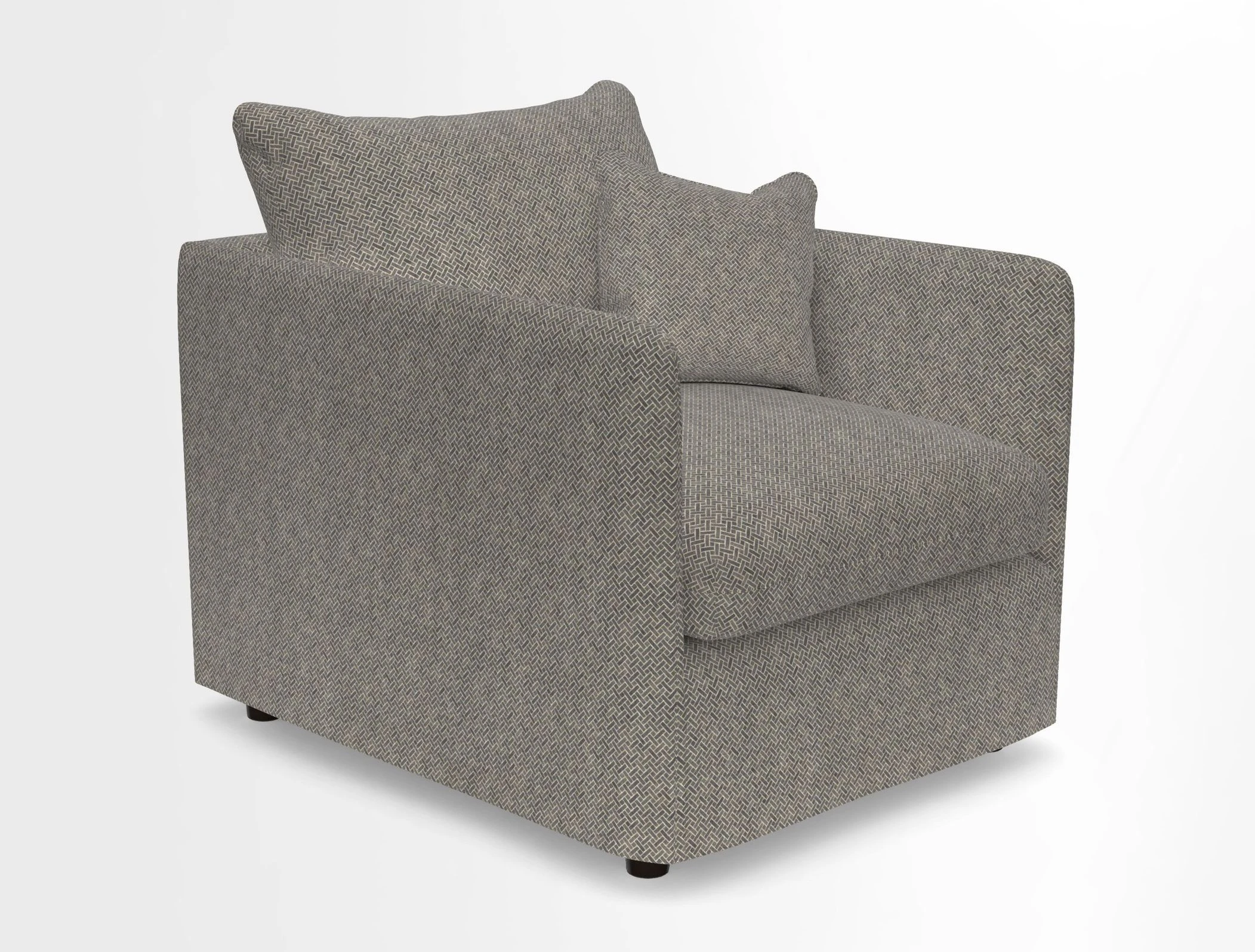 Madehurst Chair in Two Tone Plain Biscuit. Loose cover option available