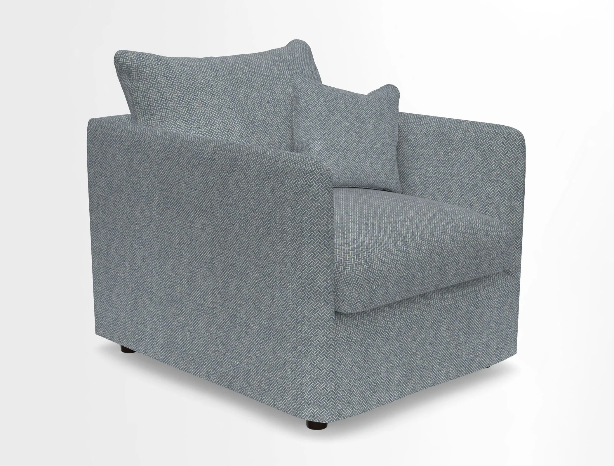 Madehurst Chair in Two Tone Plain Biscuit. Loose cover option available