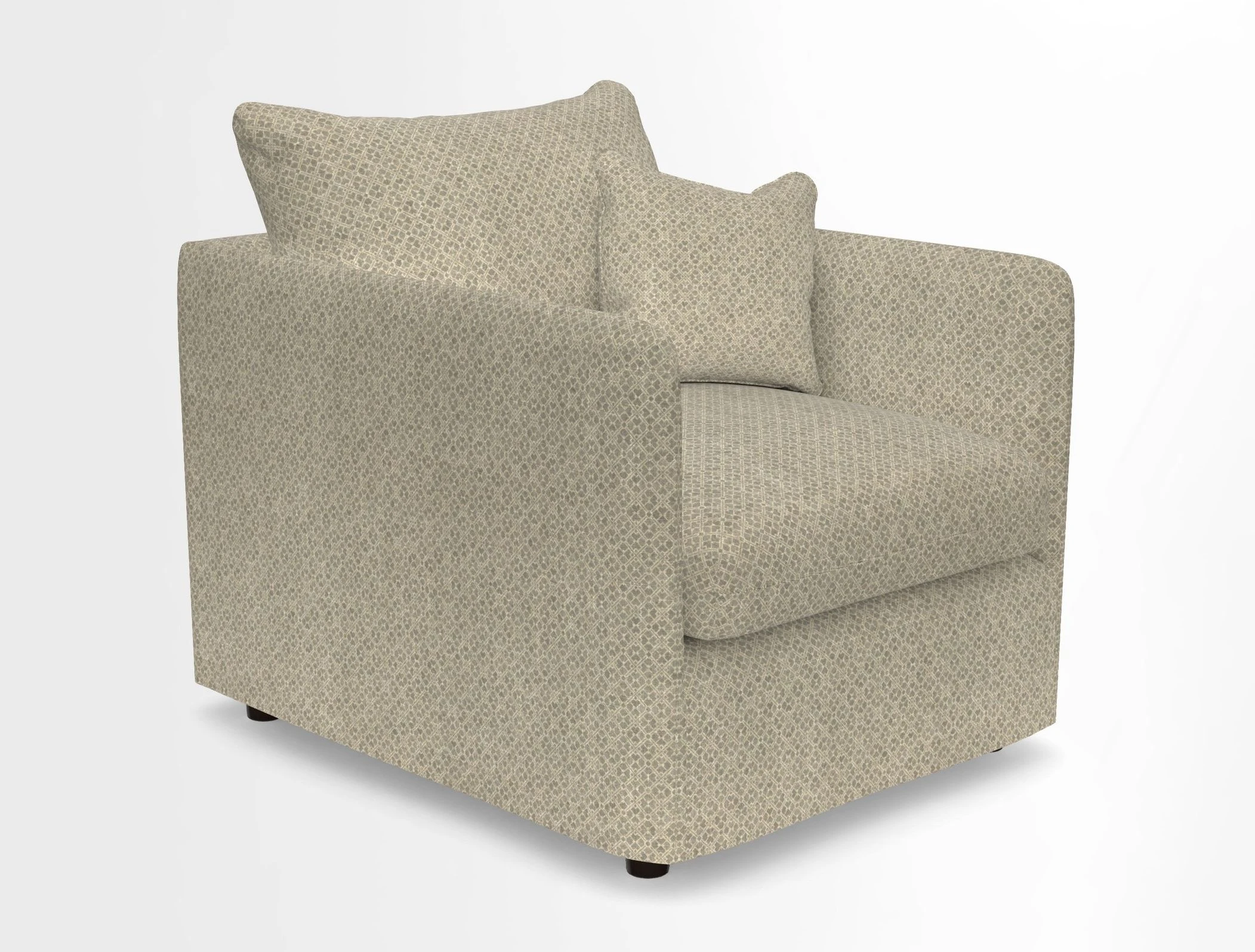 Madehurst Chair in Two Tone Plain Biscuit. Loose cover option available