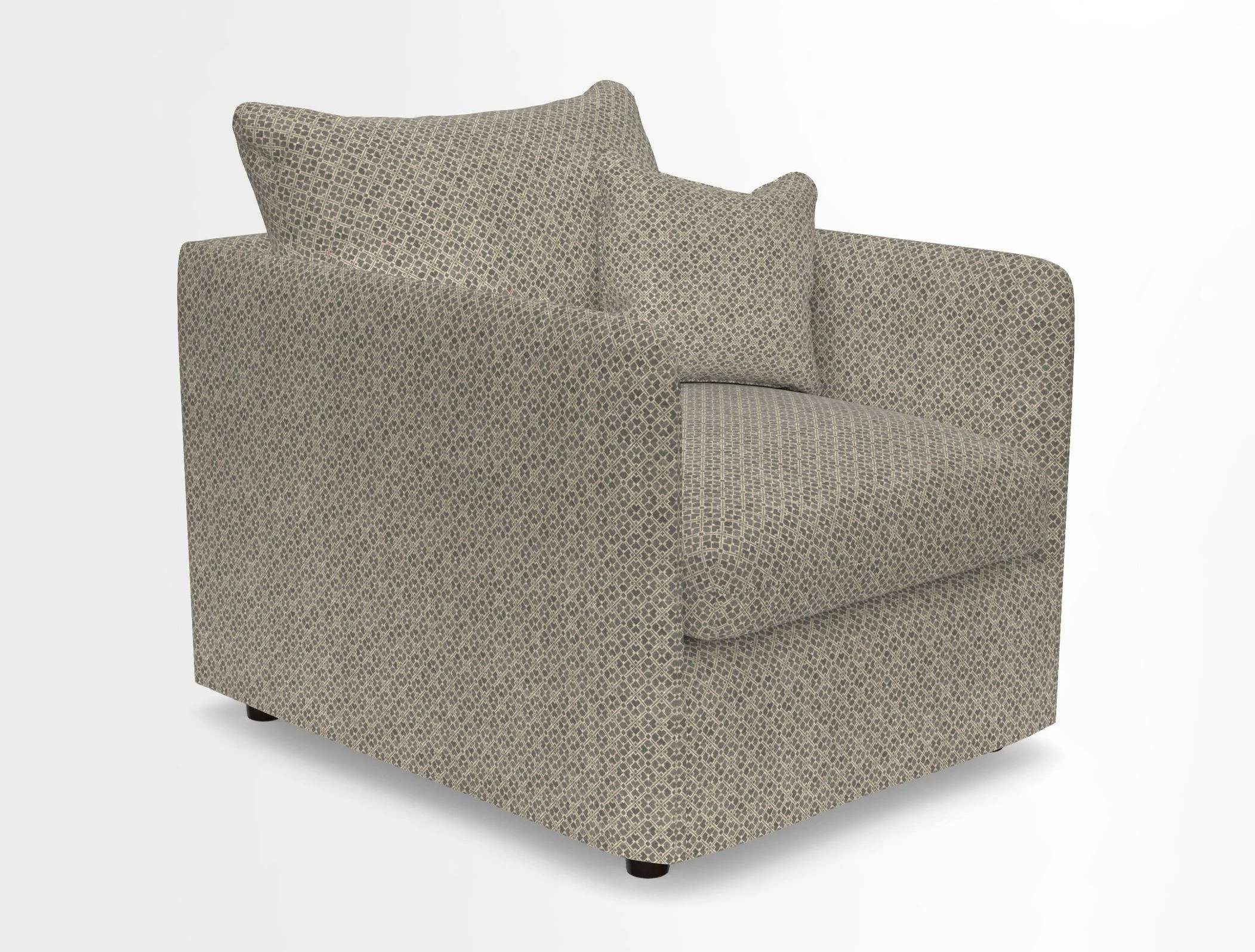 Madehurst Chair in Two Tone Plain Biscuit. Loose cover option available