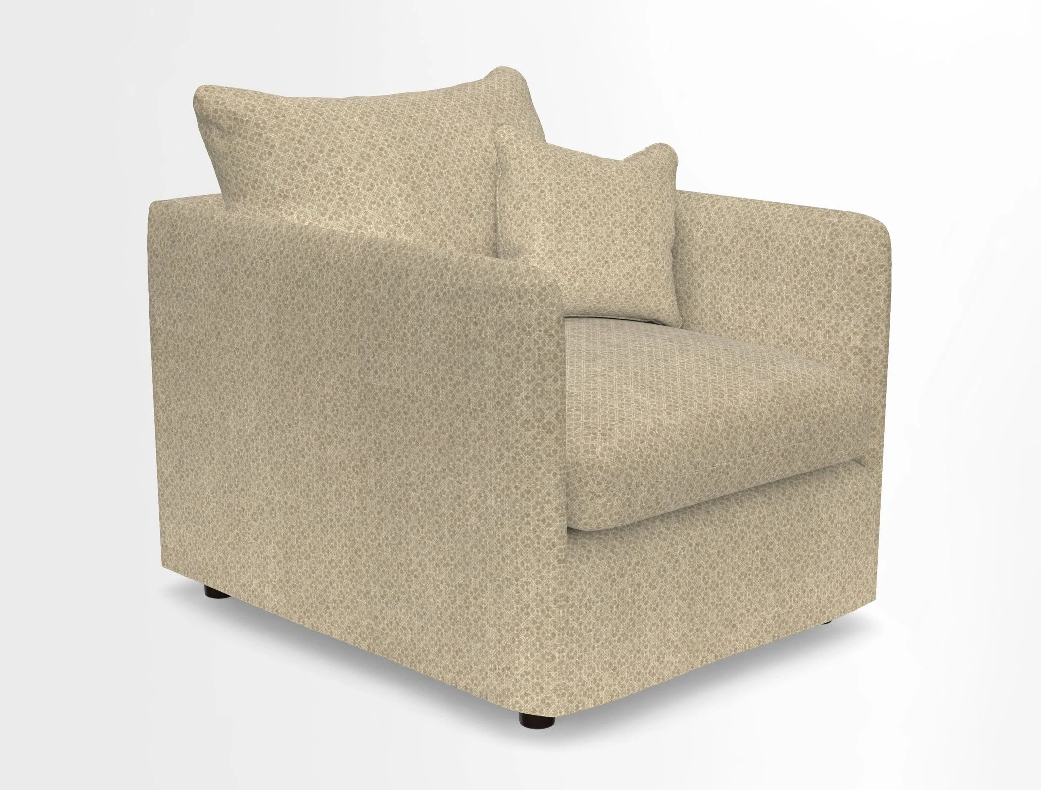 Madehurst Chair in Two Tone Plain Biscuit. Loose cover option available