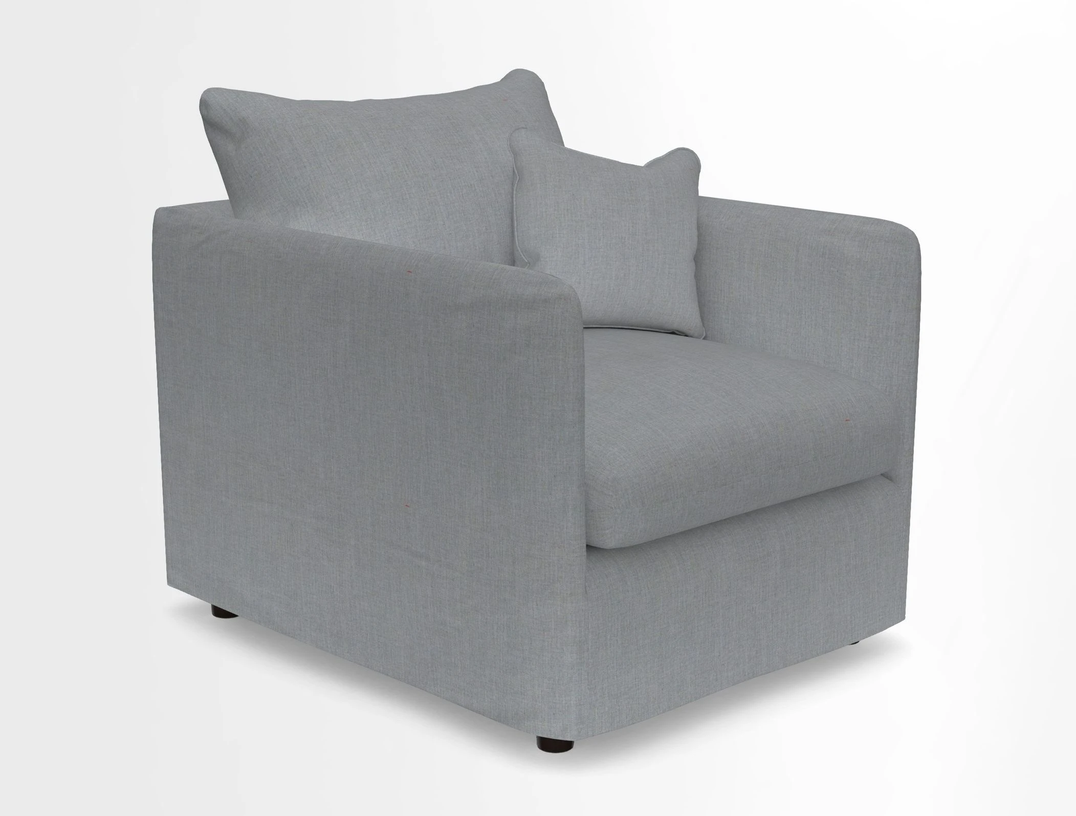 Madehurst Chair in Two Tone Plain Biscuit. Loose cover option available