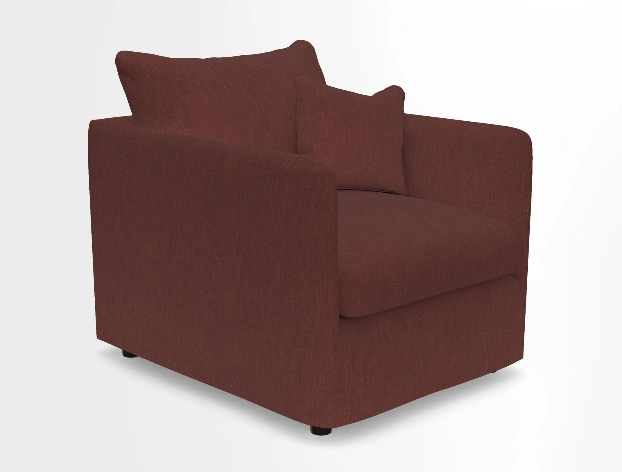 Madehurst Chair in Two Tone Plain Biscuit. Loose cover option available