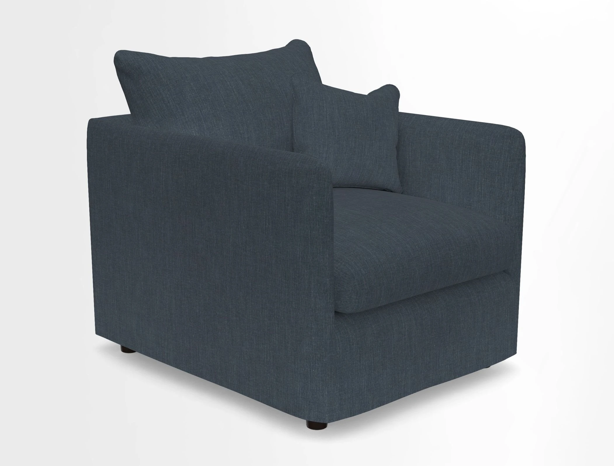 Madehurst Chair in Two Tone Plain Biscuit. Loose cover option available