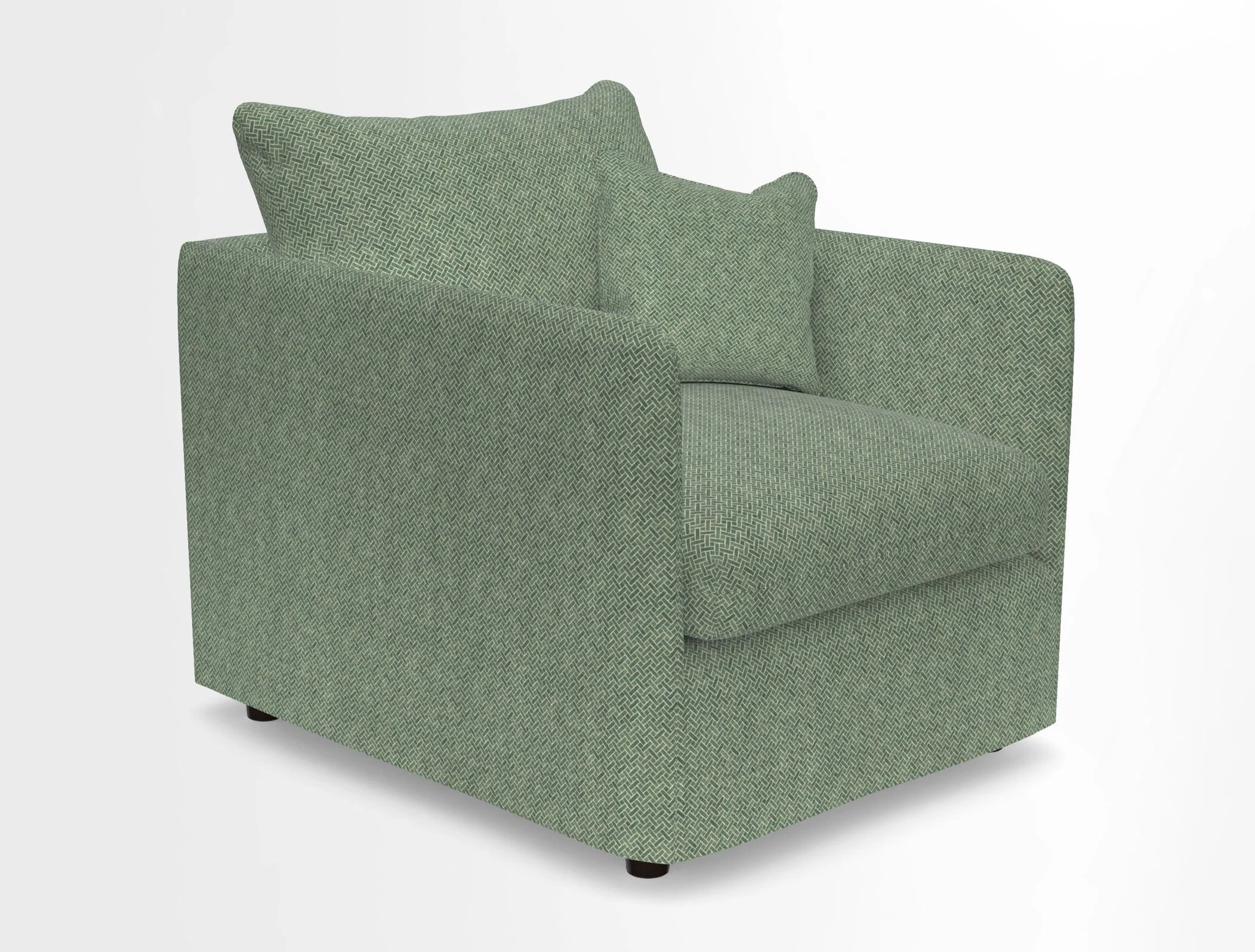 Madehurst Chair in Two Tone Plain Biscuit. Loose cover option available