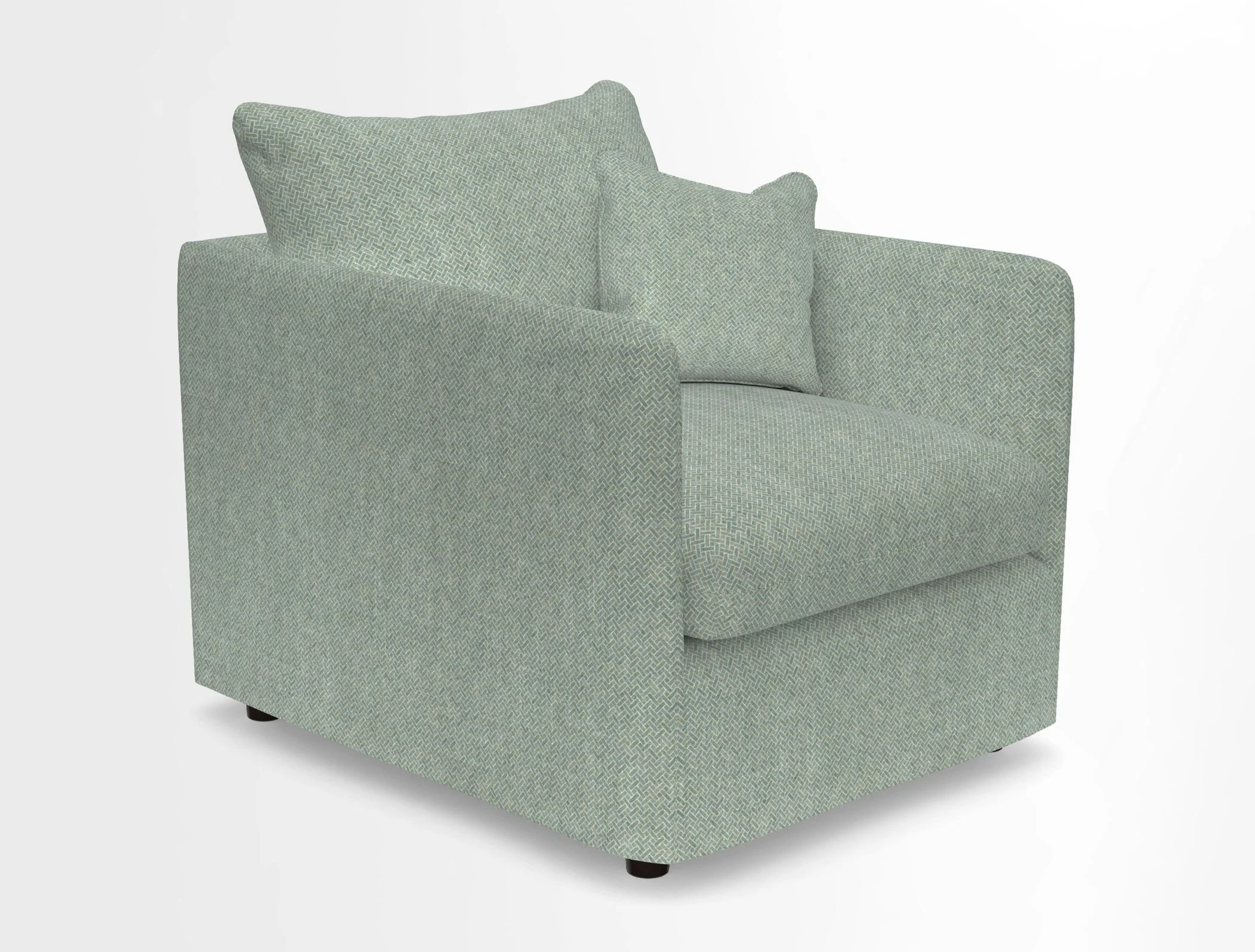 Madehurst Chair in Two Tone Plain Biscuit. Loose cover option available