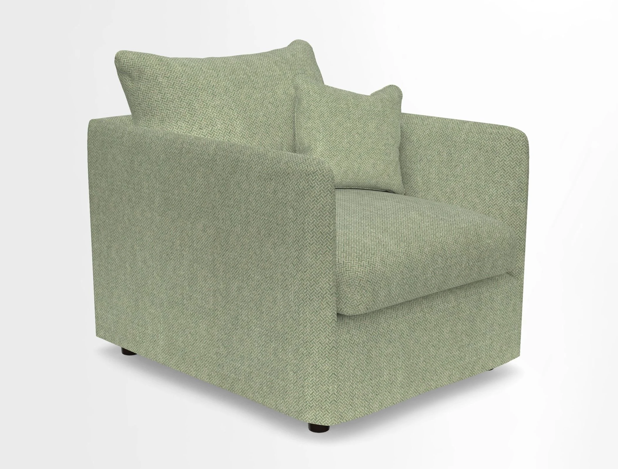 Madehurst Chair in Two Tone Plain Biscuit. Loose cover option available