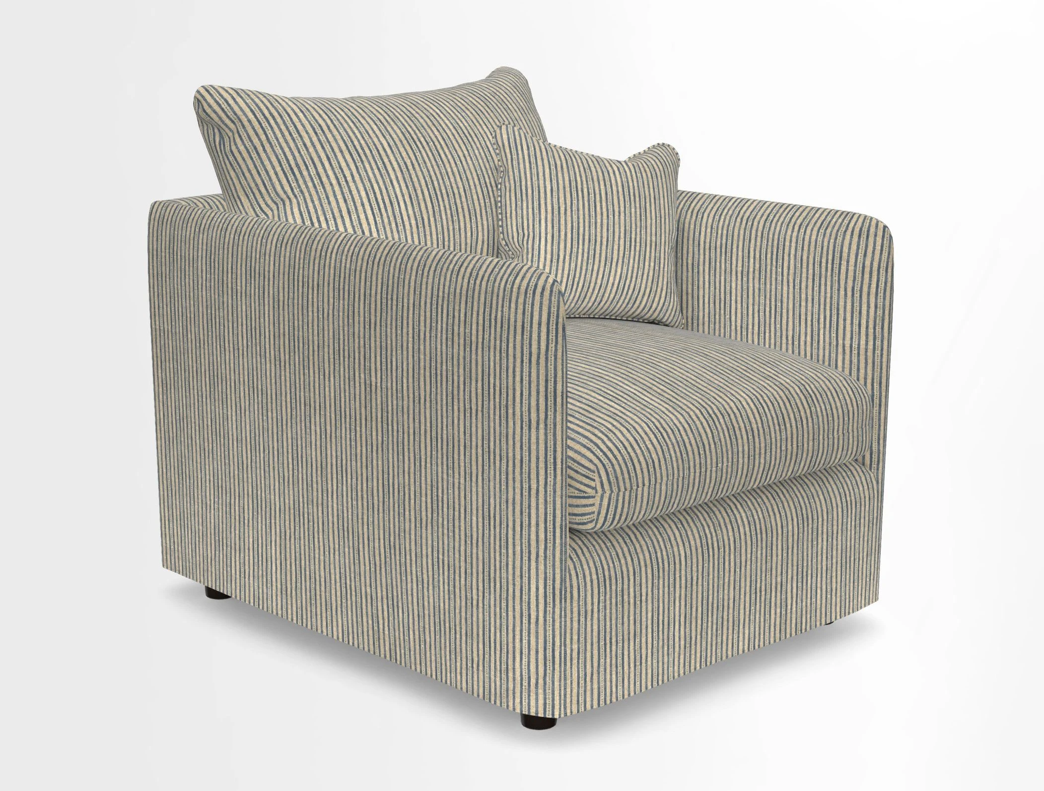 Madehurst Chair in Two Tone Plain Biscuit. Loose cover option available