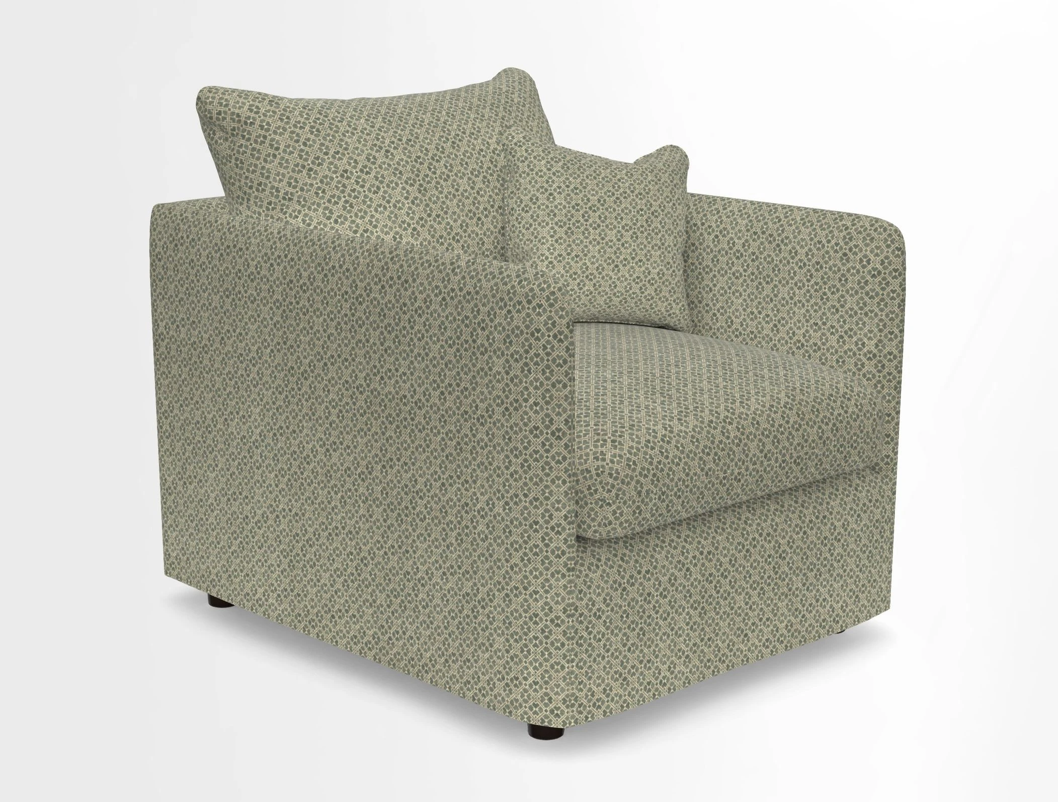 Madehurst Chair in Two Tone Plain Biscuit. Loose cover option available