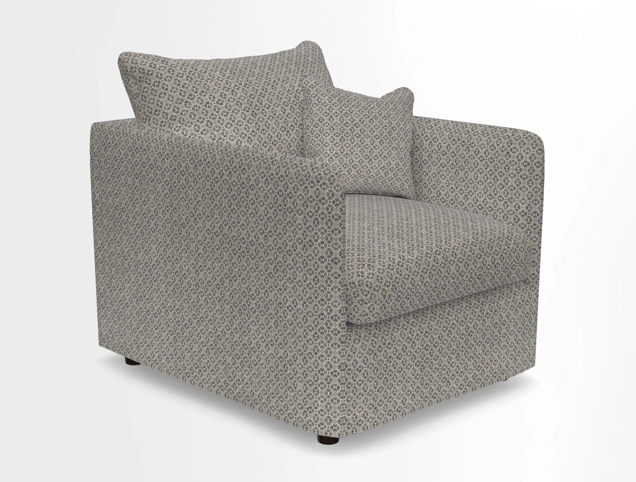 Madehurst Chair in Two Tone Plain Biscuit. Loose cover option available