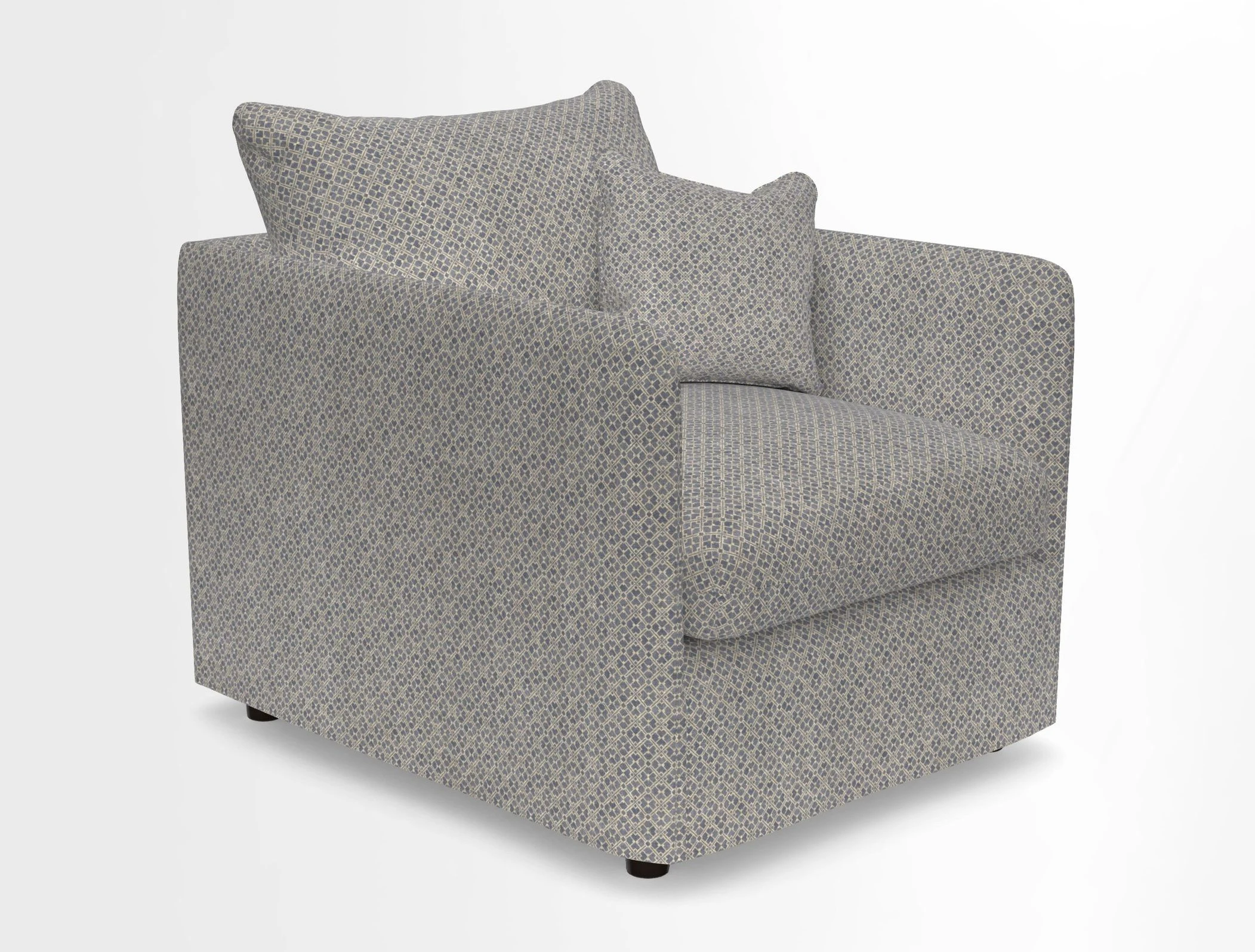 Madehurst Chair in Two Tone Plain Biscuit. Loose cover option available