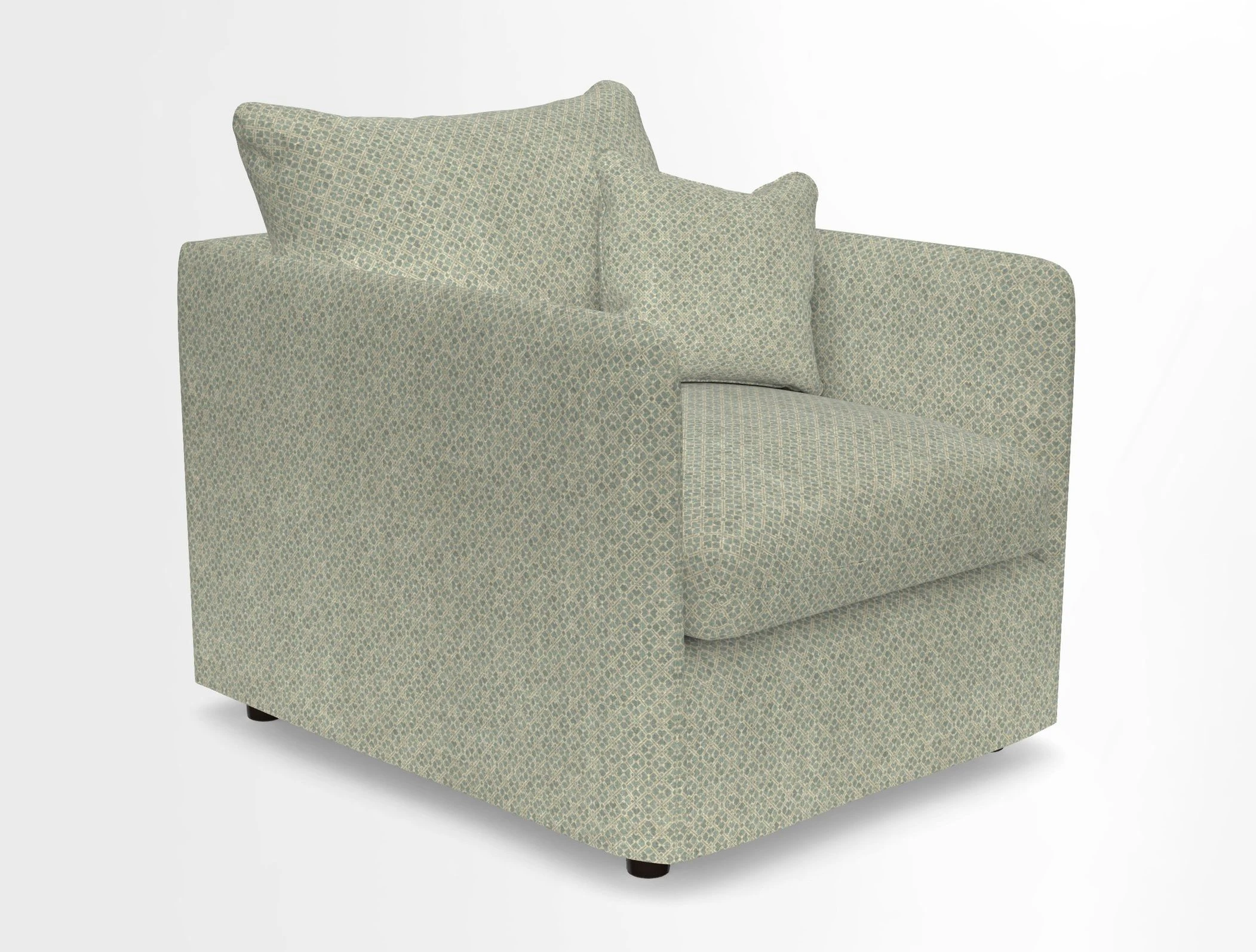 Madehurst Chair in Two Tone Plain Biscuit. Loose cover option available