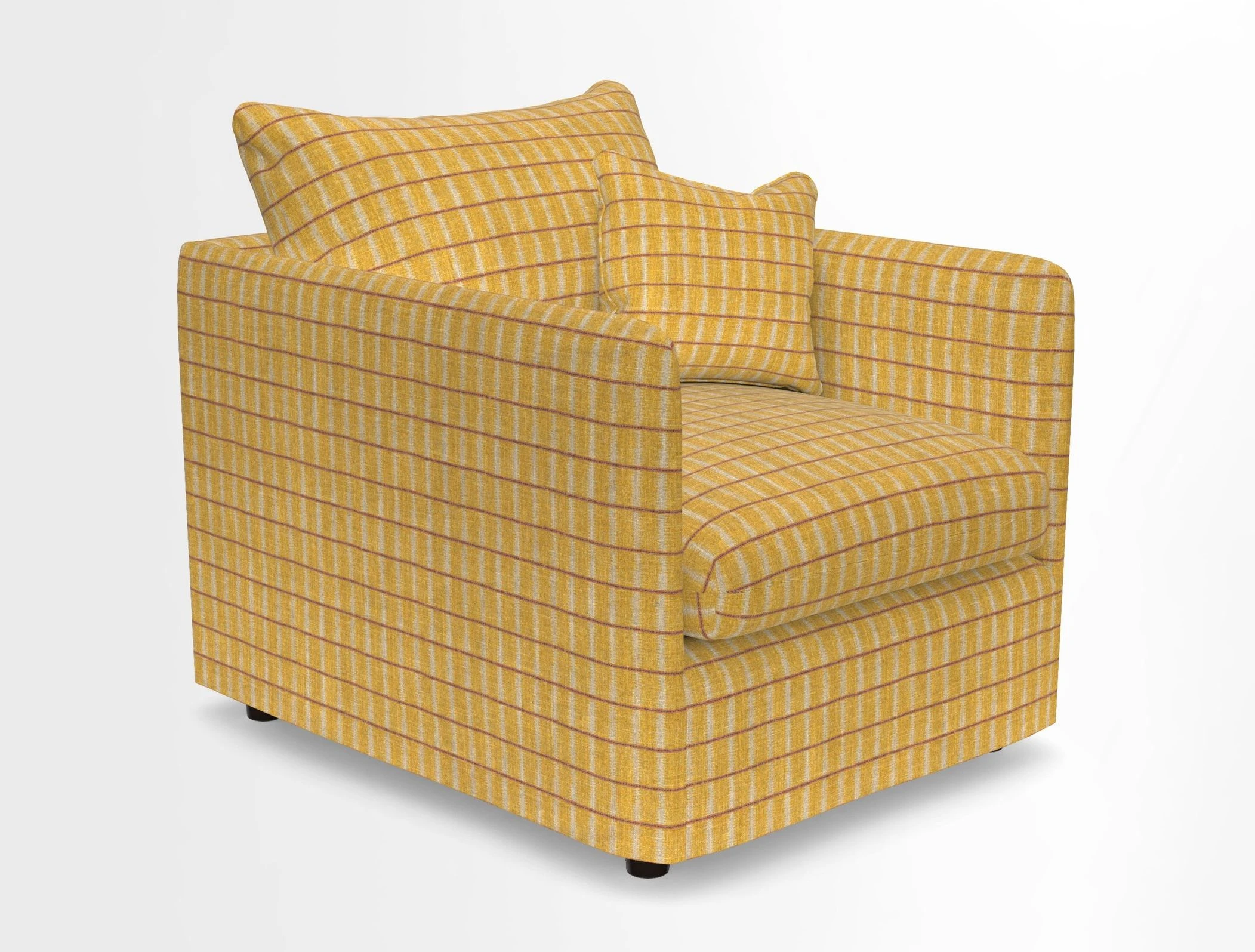 Madehurst Chair in Two Tone Plain Biscuit. Loose cover option available