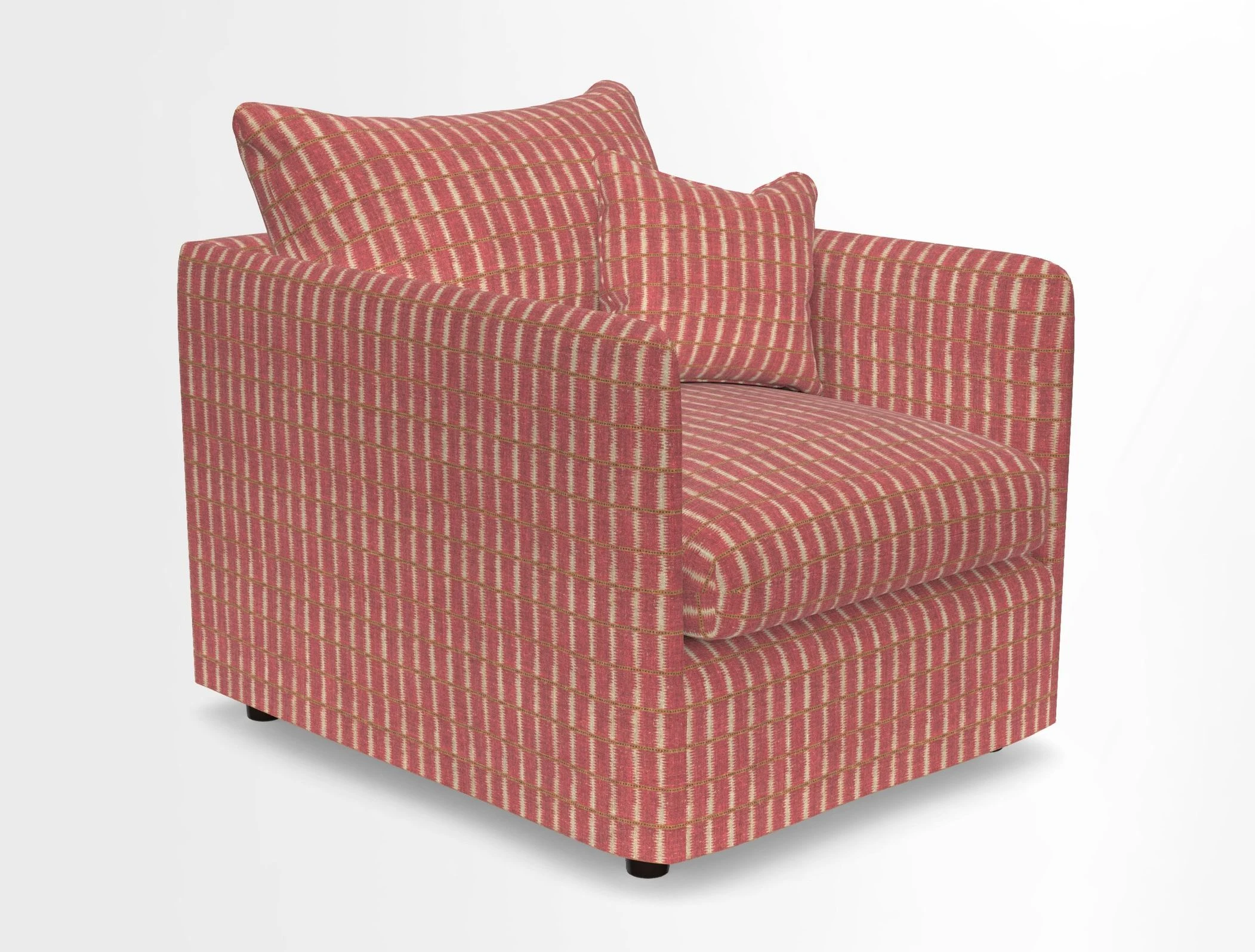 Madehurst Chair in Two Tone Plain Biscuit. Loose cover option available