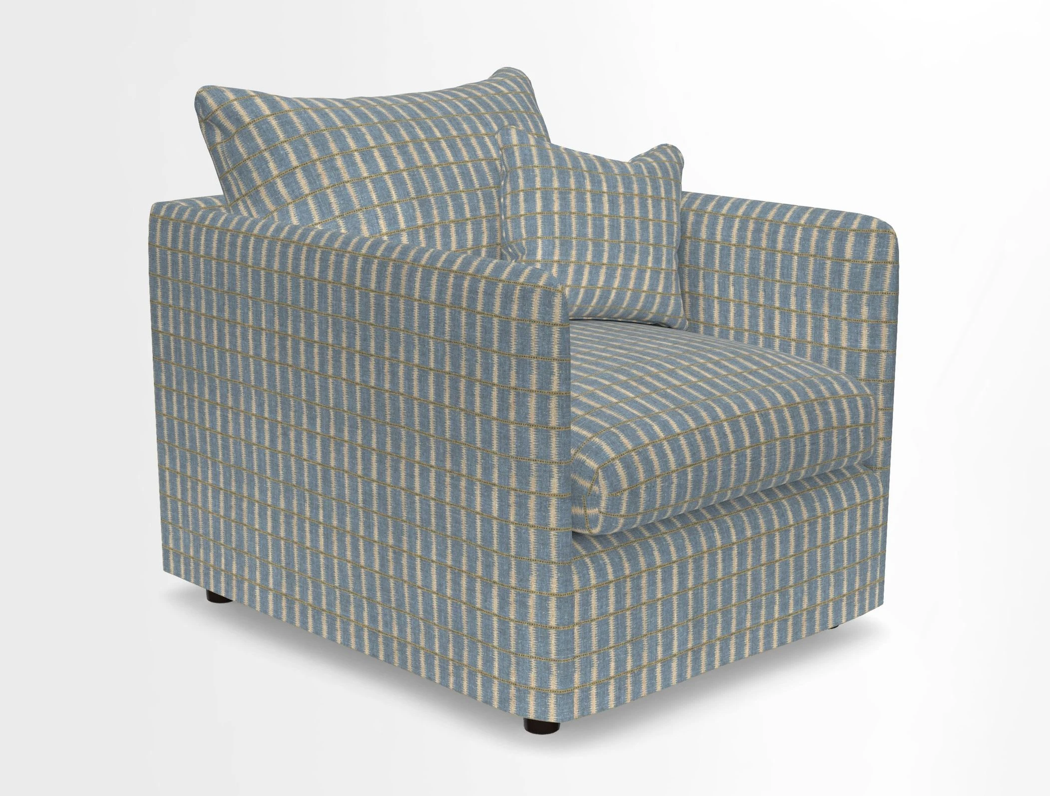 Madehurst Chair in Two Tone Plain Biscuit. Loose cover option available